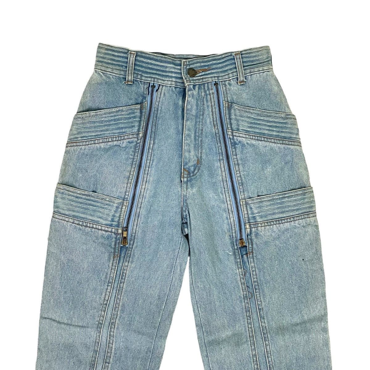 Japanese Brand 🔥LAST PRICE🔥 Japanese Nice design Multizipper Clown Jeans Size US 26 / EU 42 - 2 Thumbnail