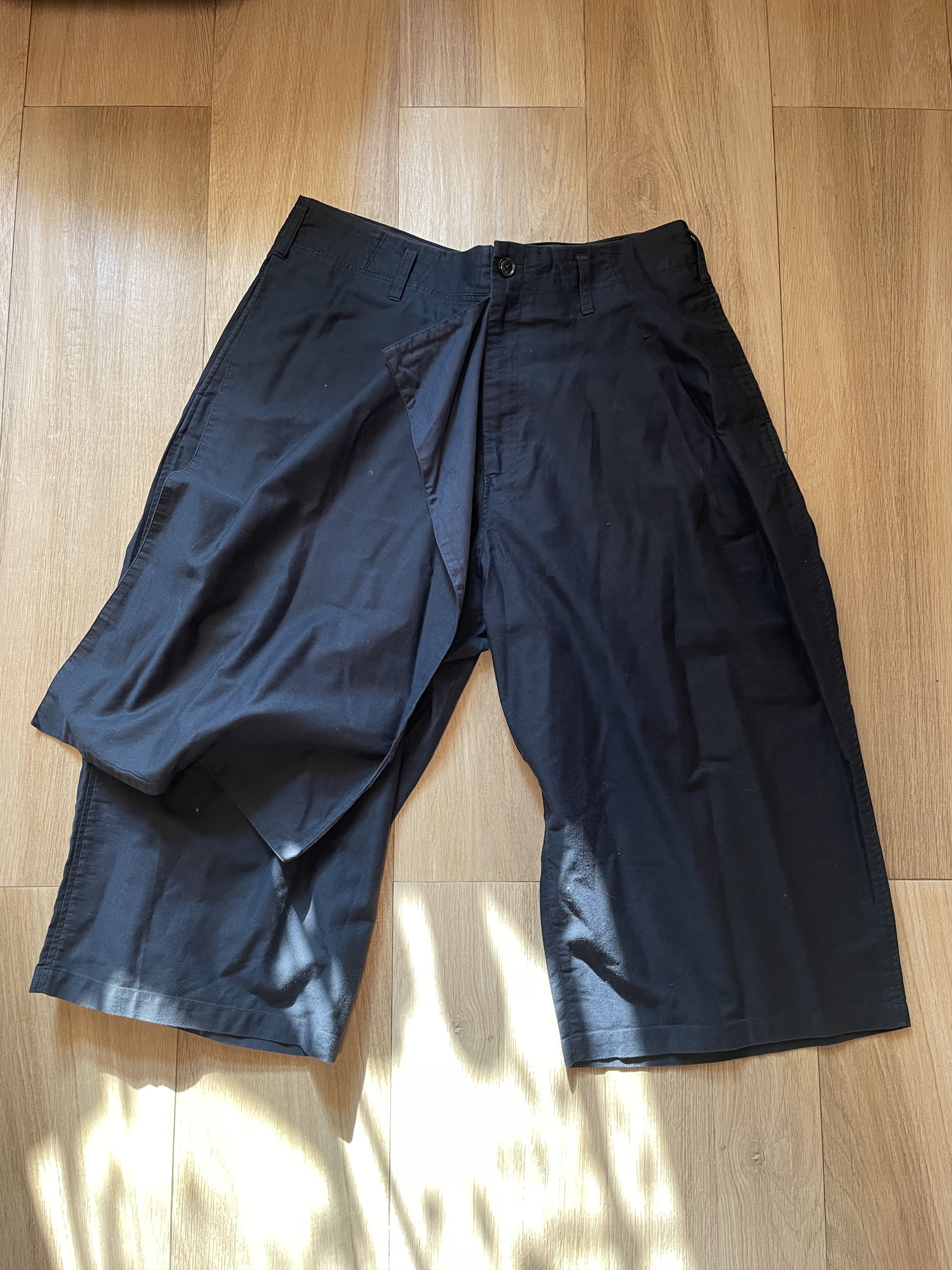 Yohji Yamamoto Yohji Yamamoto Pour Homme SS17 Runway Layered Cropped Pants Size US 36 / EU 52 - 8 Thumbnail