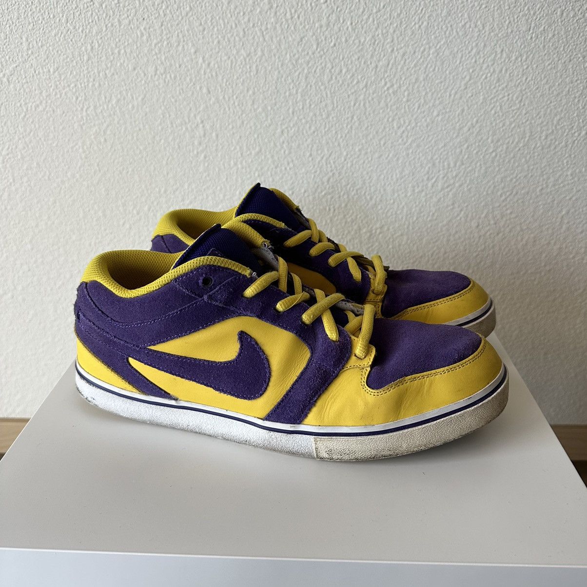 Nike ID Mohan Dunk Low “Lakers” Sneakers