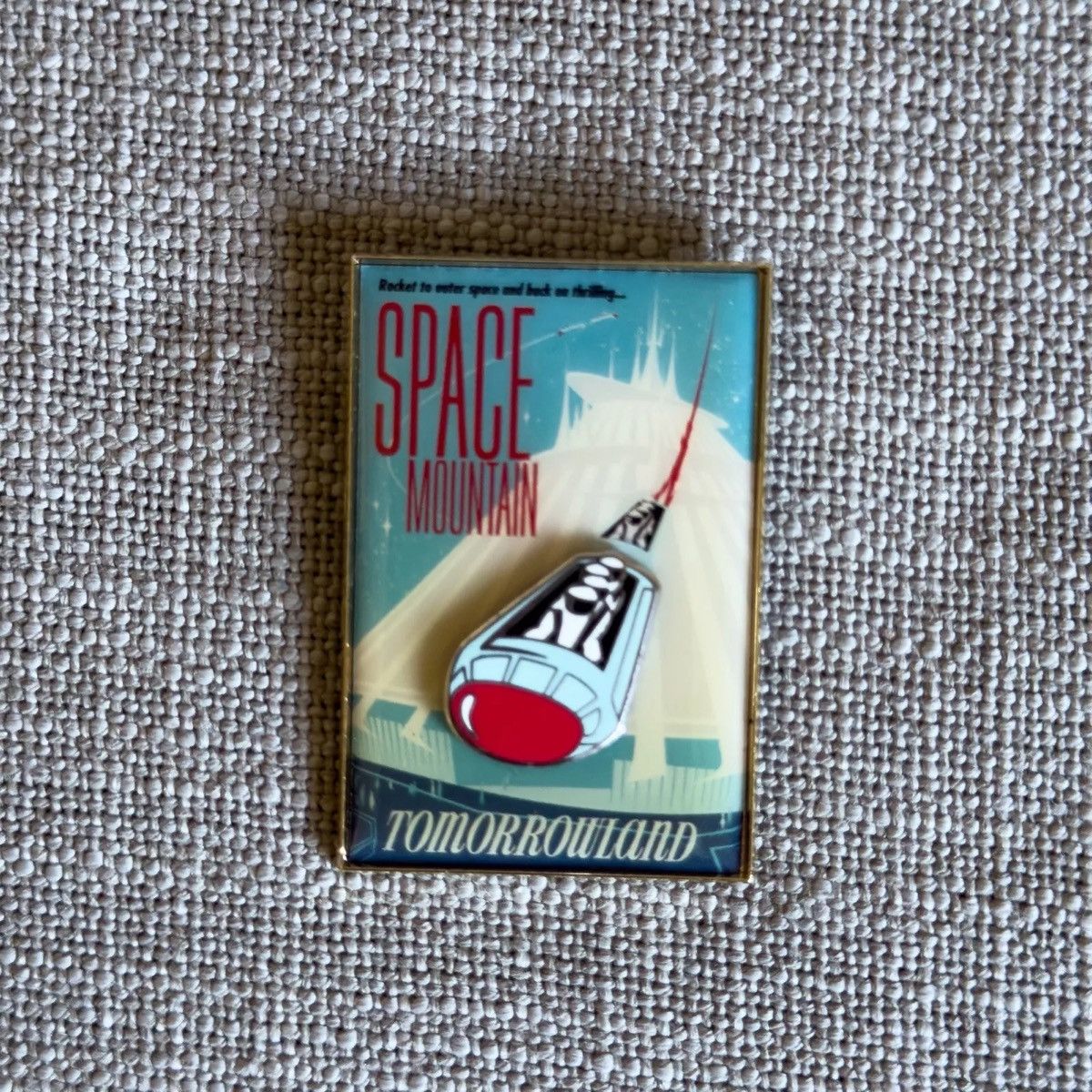 Disney WDI Disneyland Attraction Poster Space Mountain 3D Pin Size ONE SIZE - 4 Thumbnail