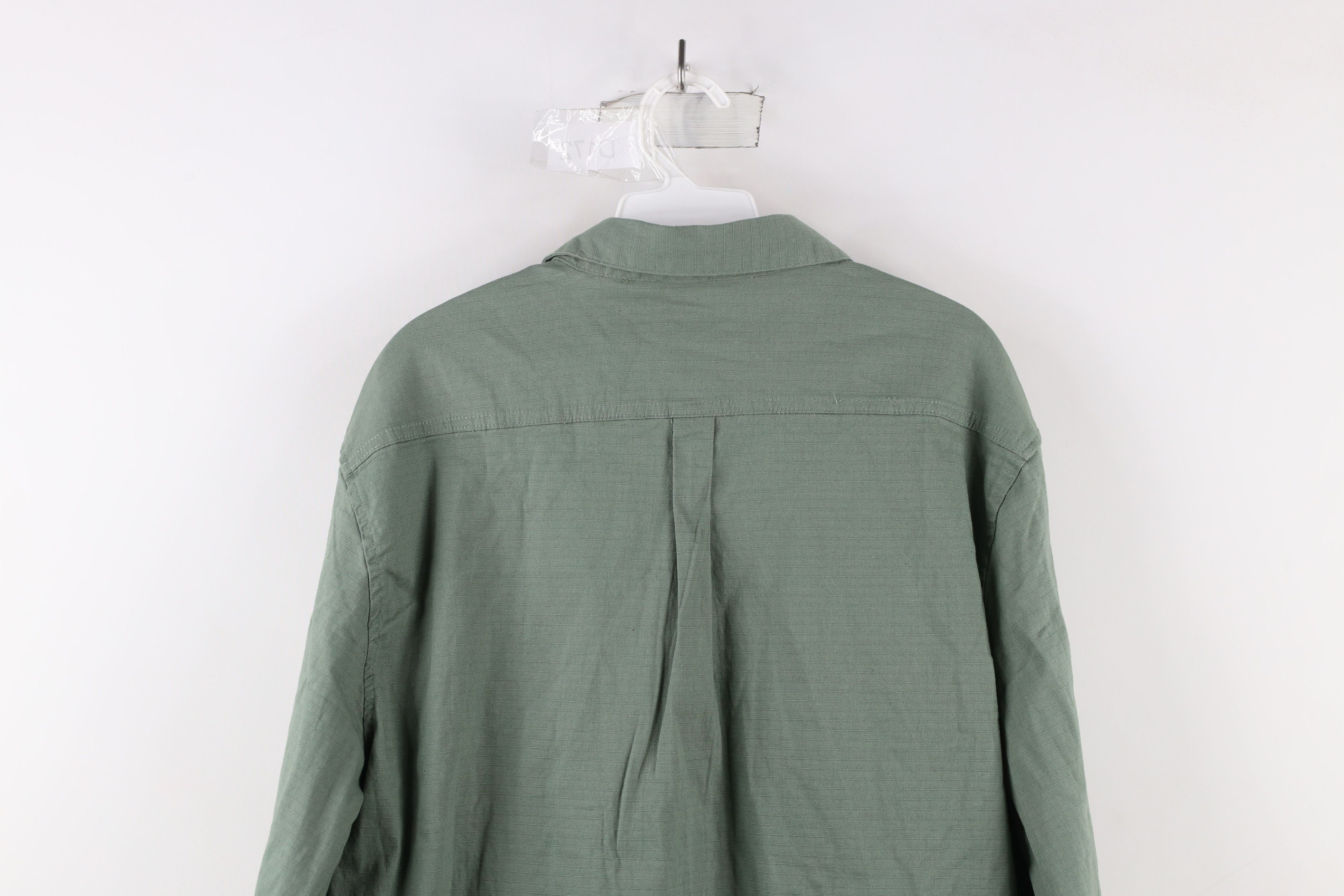Vintage Onia Ripstop Collared Button Shirt Green Cotton Size US L / EU 52-54 / 3 - 10 Thumbnail