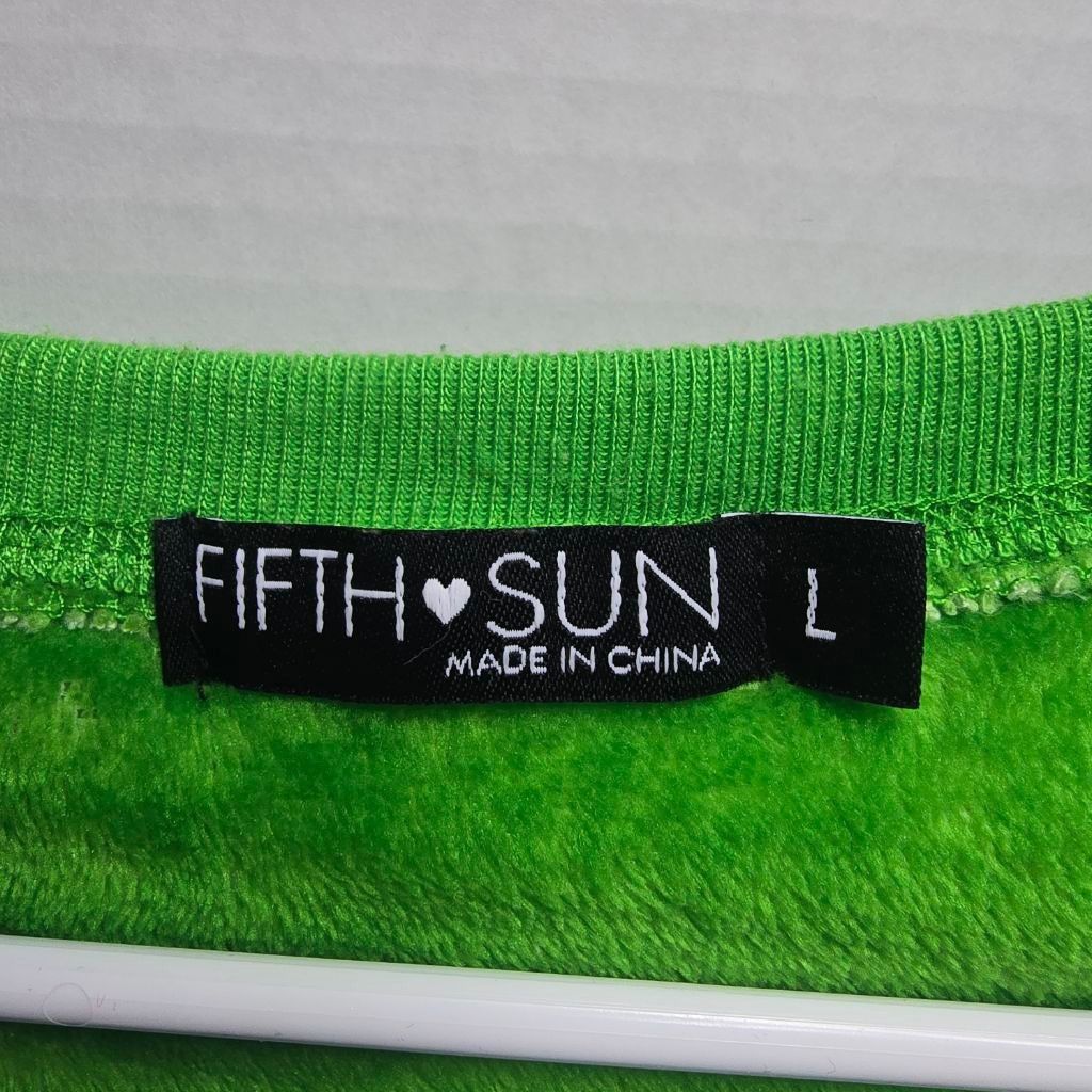The Unbranded Brand Women's Fifth Sun Green Gingerbread Man Christmas Sweater L Size L / US 10 / IT 46 - 3 Thumbnail