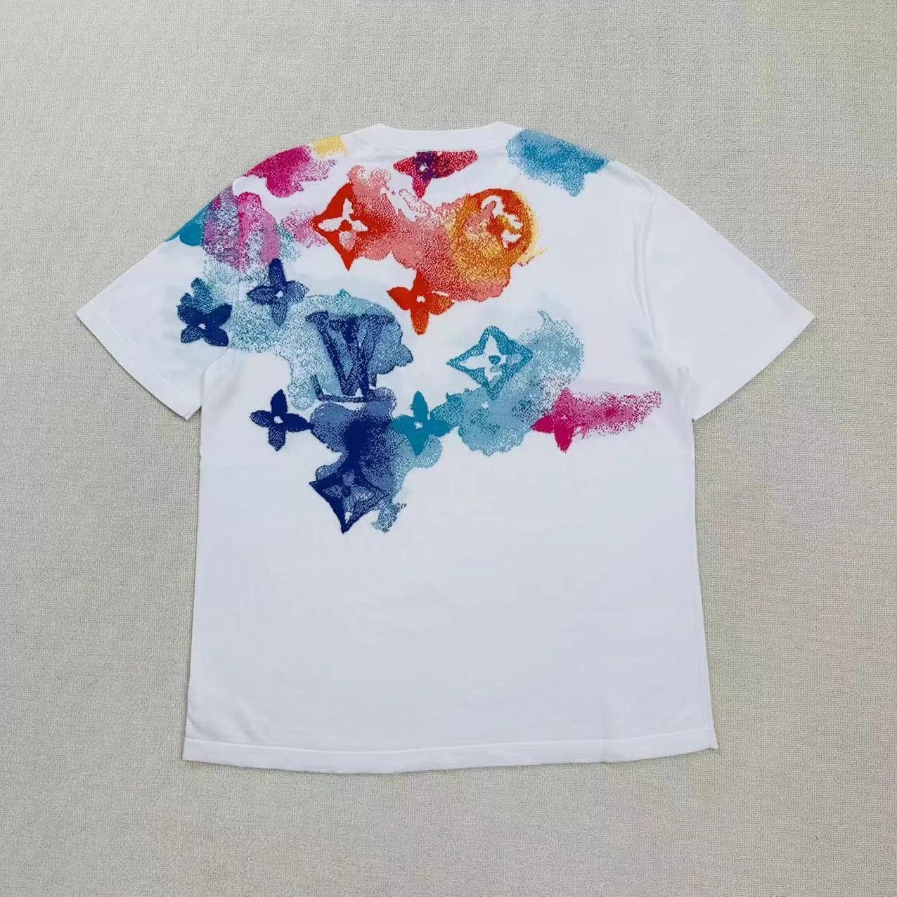 Louis Vuitton LV ink wash monogram knit tee collarless XL Size XL / US 12-14 / IT 48-50 - 2 Thumbnail