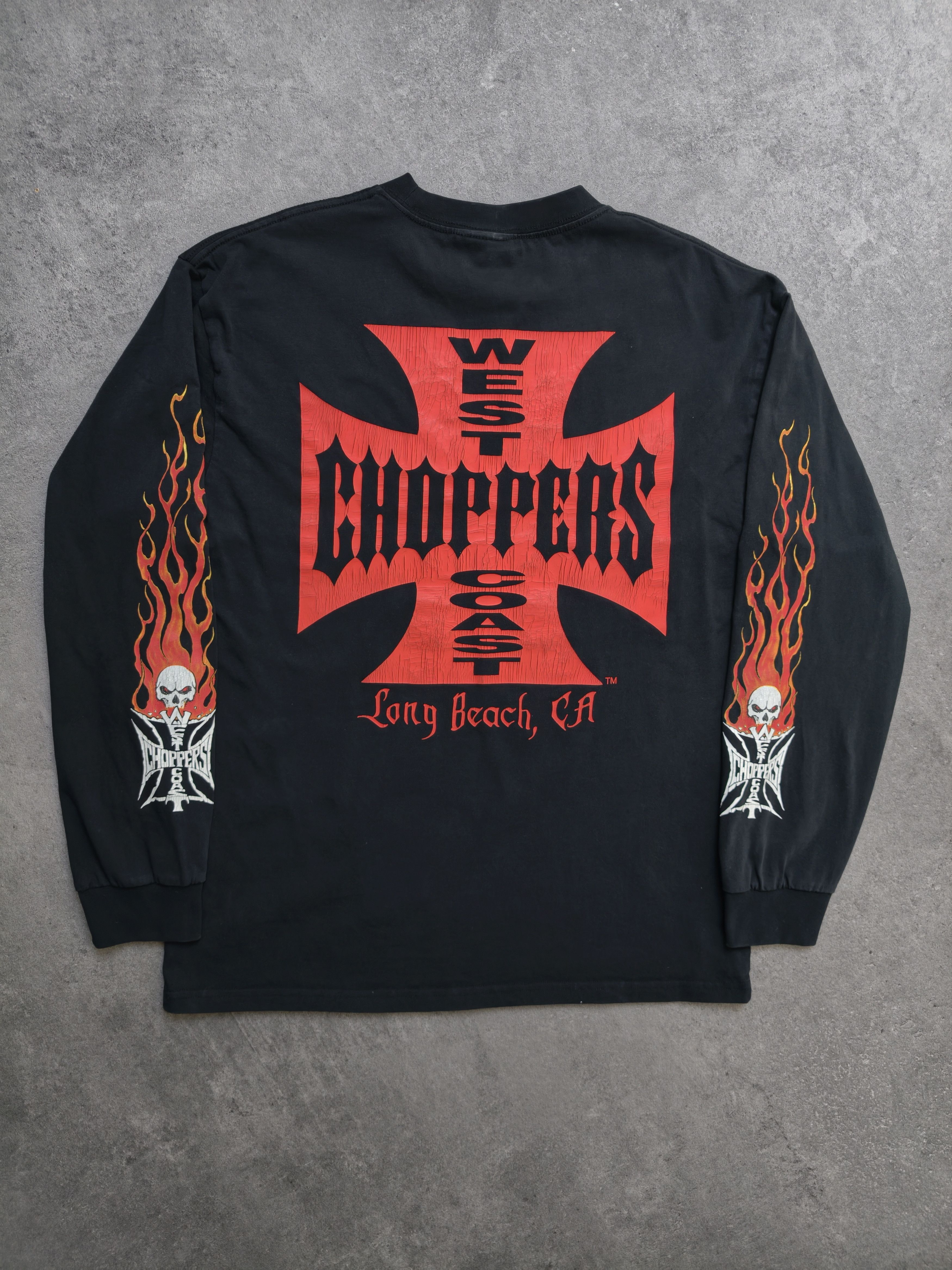 Vintage West Coast Choppers CFL Flames Longsleeve Shirt