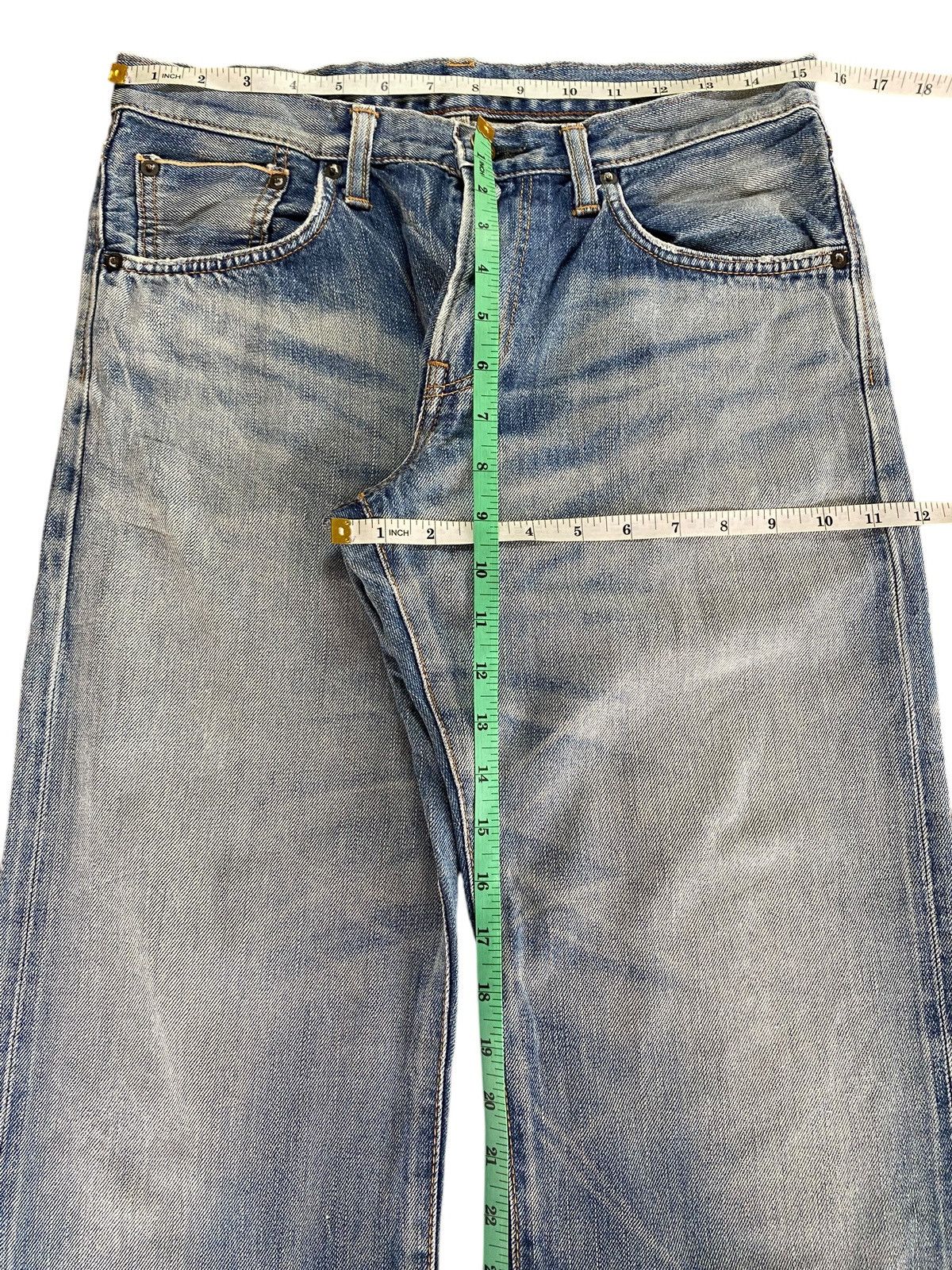 Edwin Insane Edwin 505 Orange Tab Selvedge Enough Baggy Jeans Size US 31 - 12 Thumbnail