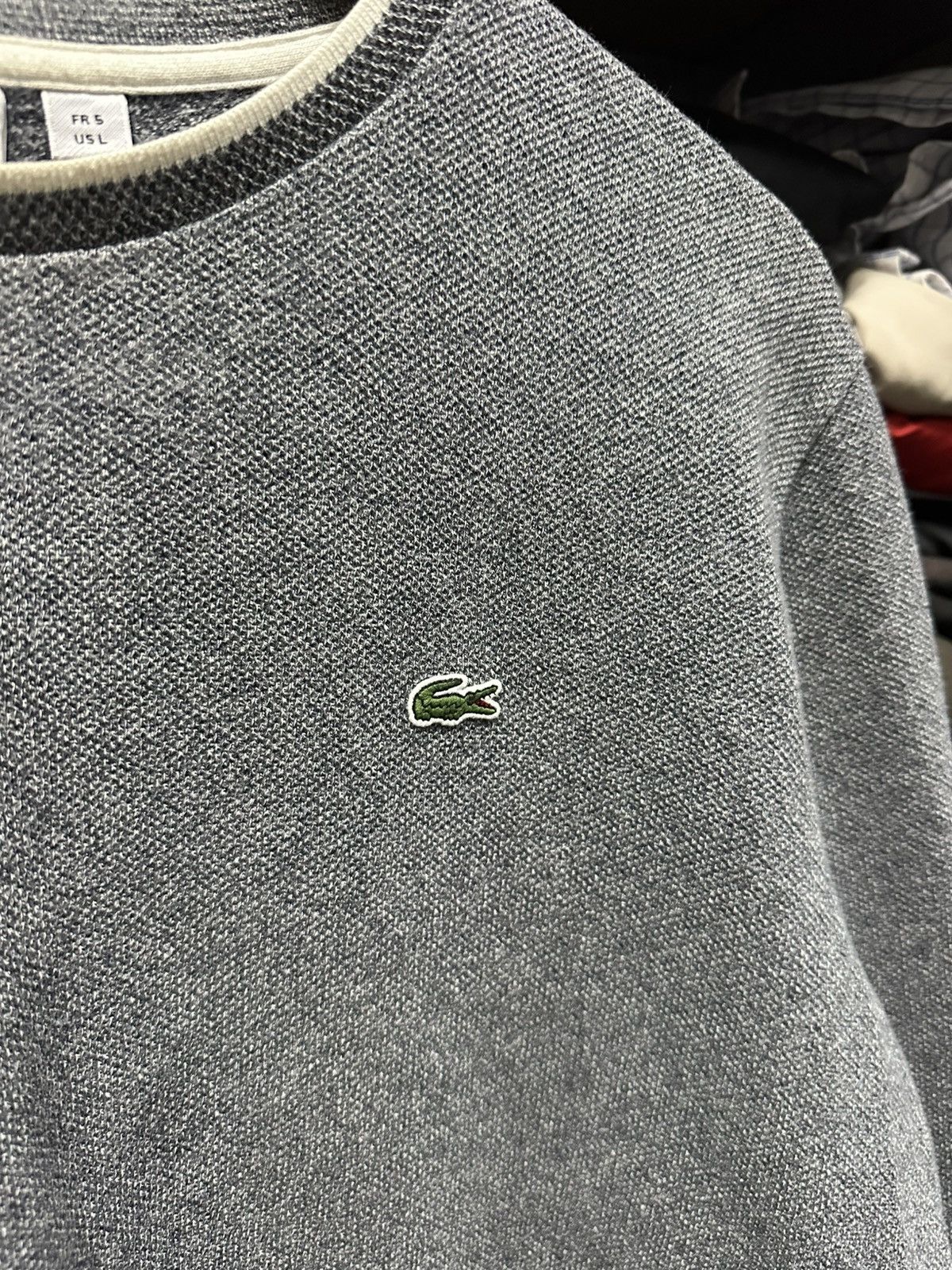 Lacoste Vintage Lacoste Sweatshirt Basic Logo Grey Luxury Old Money Size US L / EU 52-54 / 3 - 5 Thumbnail
