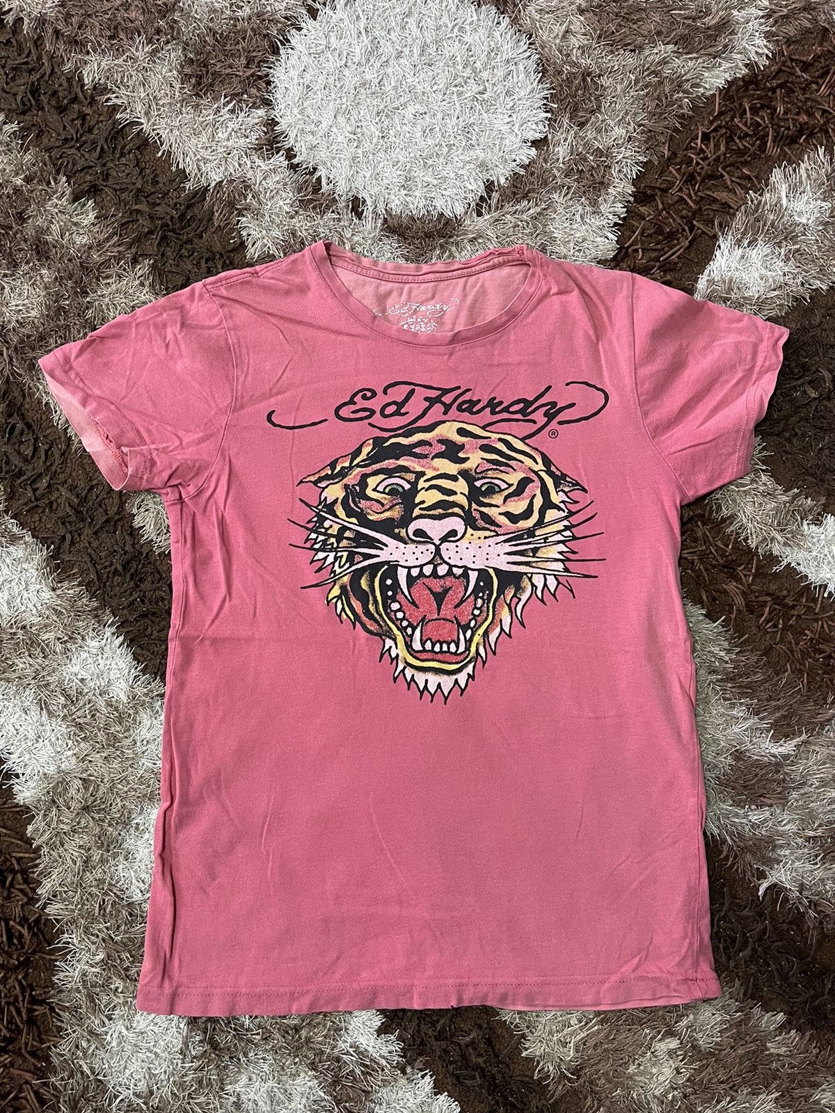 Designer VINTAGE ED HARDY TIGER TEE VERY RARE Size US S / EU 44-46 / 1 - 1 Thumbnail