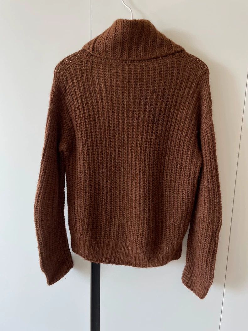 Loro Piana LORO PIANA Goat velvet humpback high collar sweater Size XS / US 0-2 / IT 36-38 - 3 Thumbnail