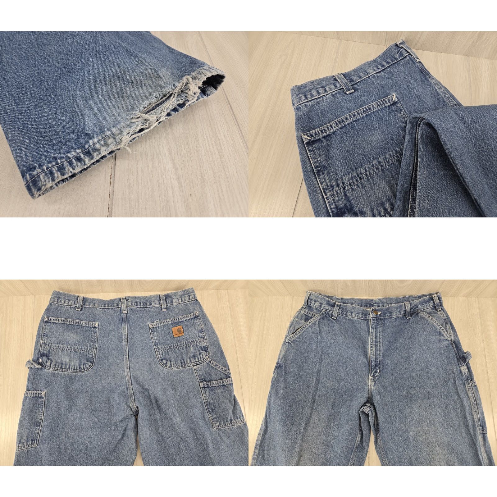 Carhartt Carhartt Carpenter Jeans Mens 40x34 Dungaree Fit Blue Denim Workwear DST B13 DST Size US 40 / EU 56 - 8 Thumbnail