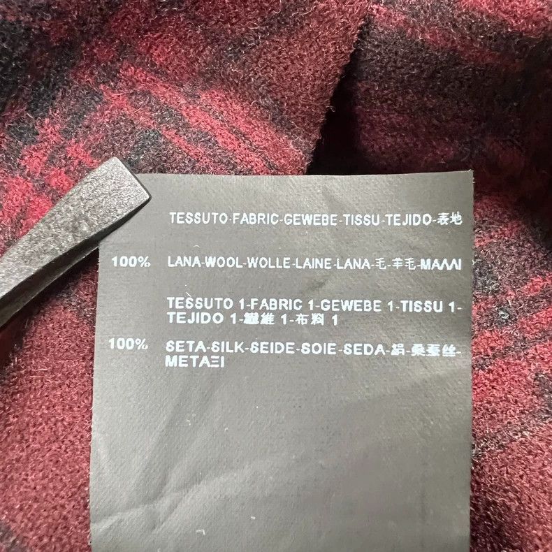 Yves Saint Laurent Saint Laurent size 39 14fw Burgundy Plaid Wool Shirt 2502-N Size US M / EU 48-50 / 2 - 5 Thumbnail