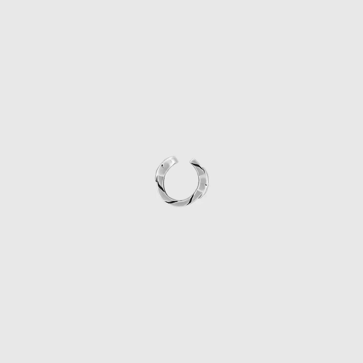 Gucci oc11z0126 Size: OS / Small Interlocking Ear Cuff In Silver Size ONE SIZE - 2 Thumbnail