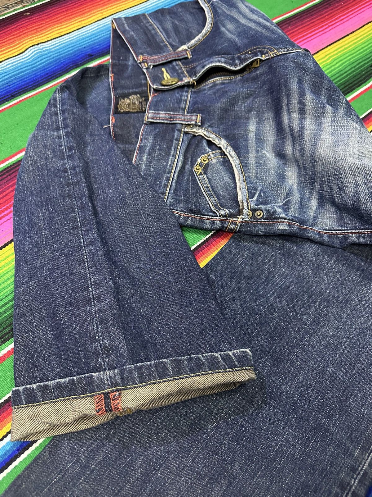 Kapital 💥Japanese Brand💥 Back Number Denime Buckle Back 💥 Size US 30 / EU 46 - 11 Thumbnail