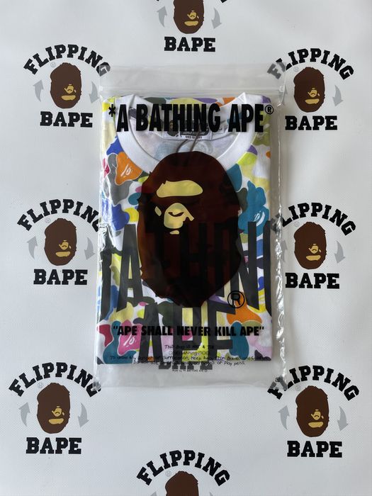 Bape BAPE MULTI CAMO NYC LOGO TEE | Grailed