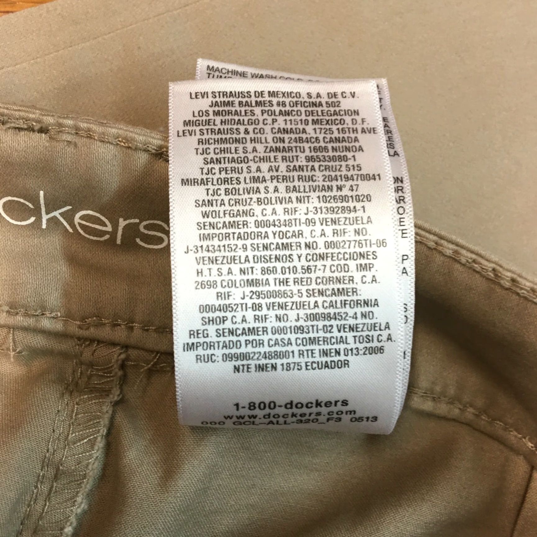 Dockers Dockers Womens Tan Dress Pants Casual Regular Straight Low Rise Size 8 Size 30" / US 8 / IT 44 - 6 Thumbnail