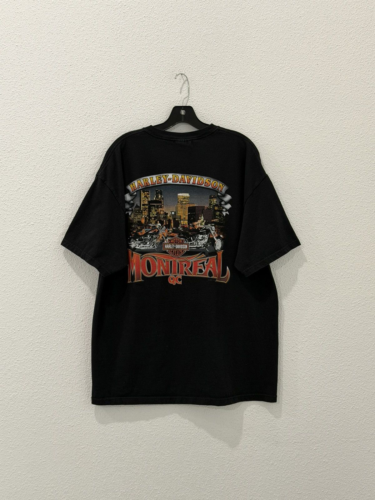 Harley Davidson Vintage 2007 Harley Davidson Biker Night Lights Montreal XL Size US XL / EU 56 / 4 - 1 Thumbnail
