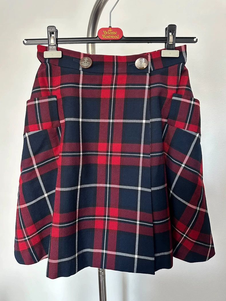 Vivienne Westwood Vivienne Westwood size3 A one-piece Scottish plaid wool hal Size 26" / US 2 / IT 38 - 1 Thumbnail