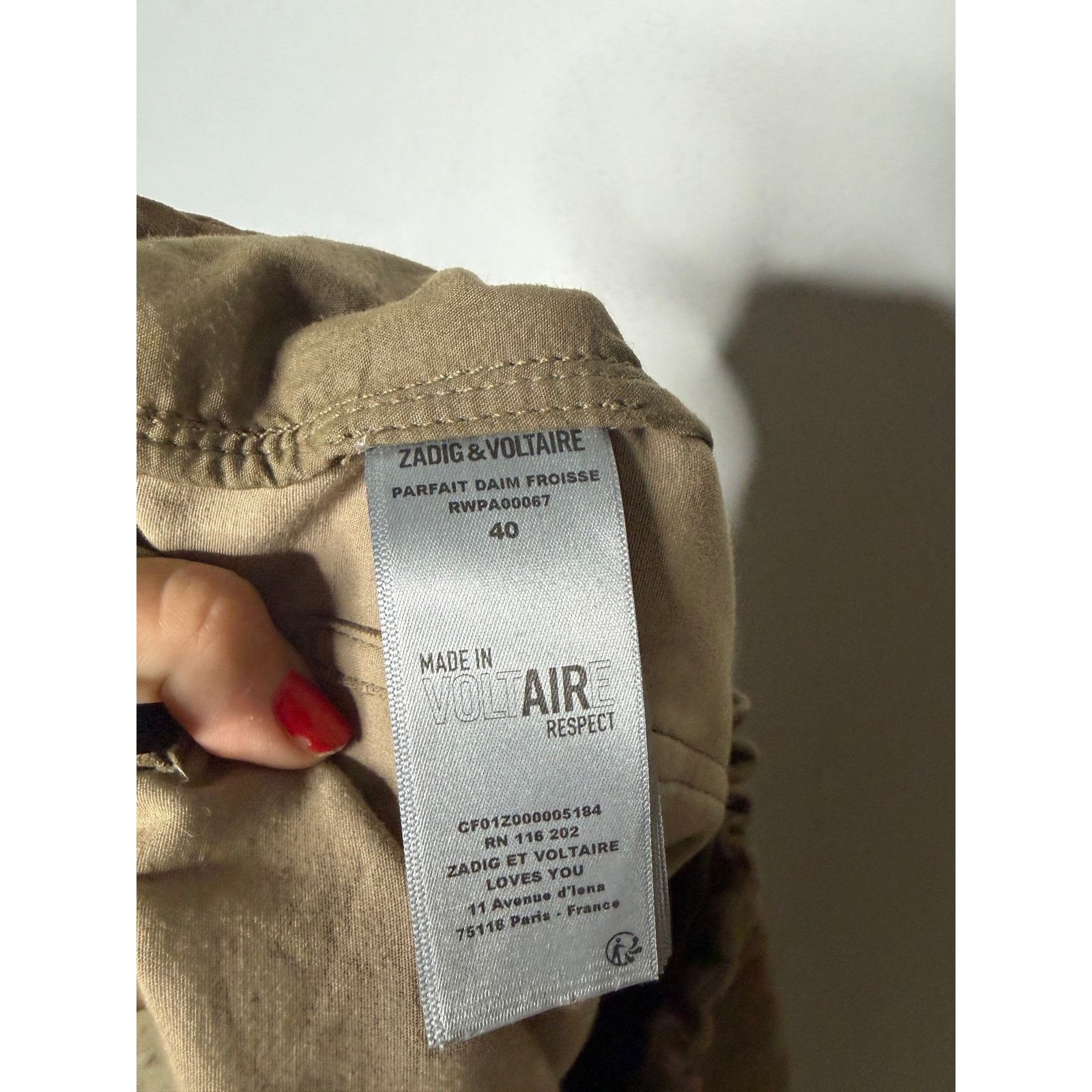 Zadig & Voltaire Zadig & Voltaire Flared Suede Trousers In Bronze Tan 40 L 10 Size 32" / US 10 / IT 46 - 8 Thumbnail