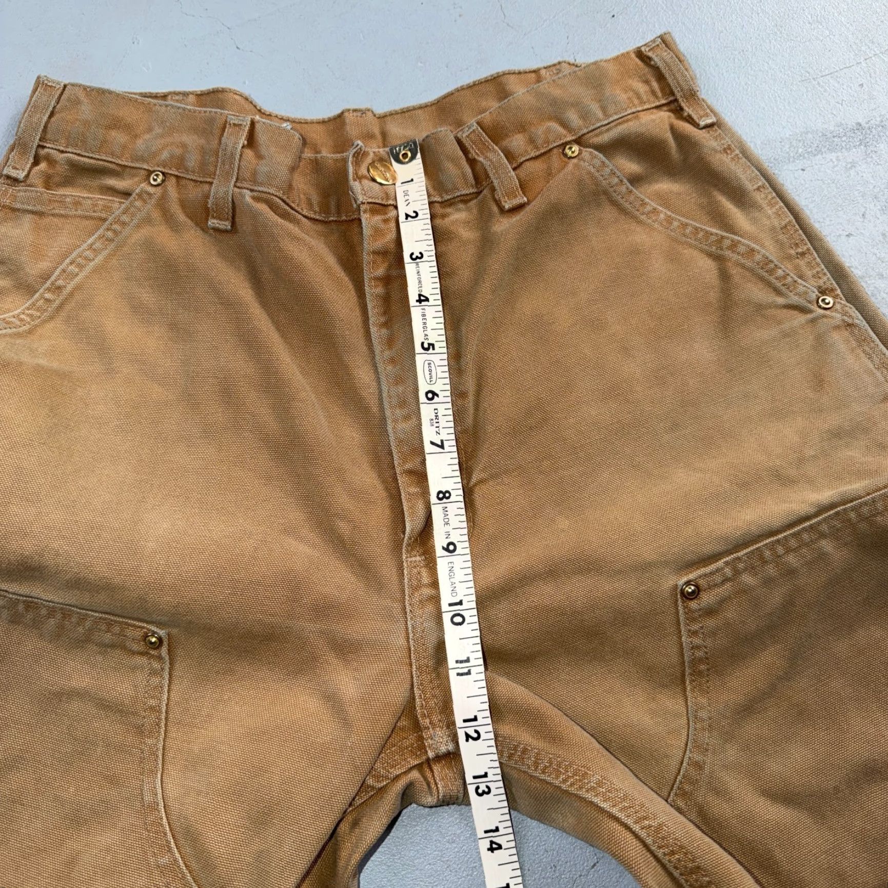 Carhartt VINTAGE Carhartt Pants Carpenter 5-Pocket Brown 32x34 Regular Straight US Banner Theme USA Mens B01 BLK Size US 32 / EU 48 - 6 Thumbnail