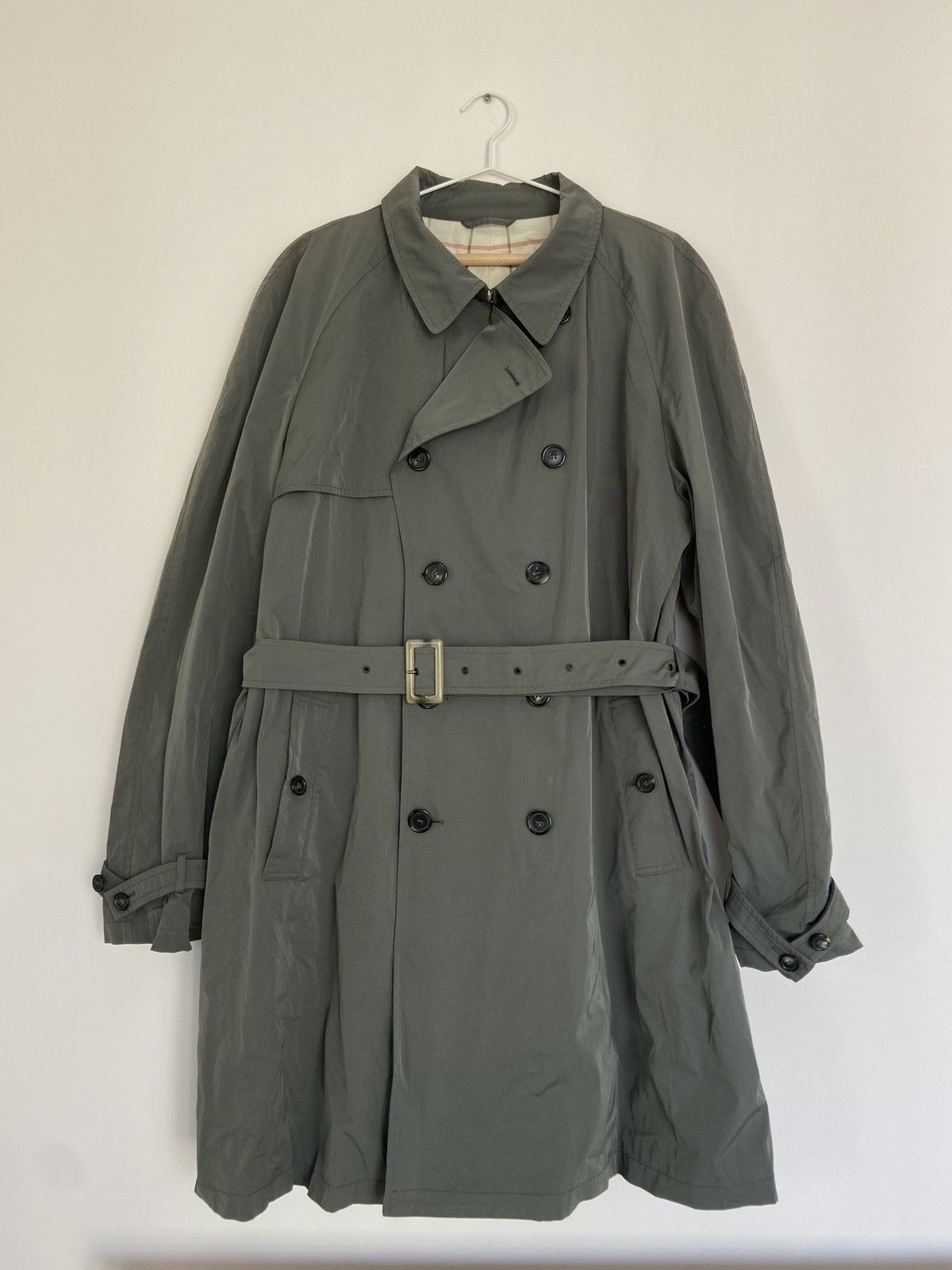 Loro Piana Loro Piana Light Olive Stormey Trench Tecno Coat Size US XXL / EU 58 / 5 - 1 Thumbnail
