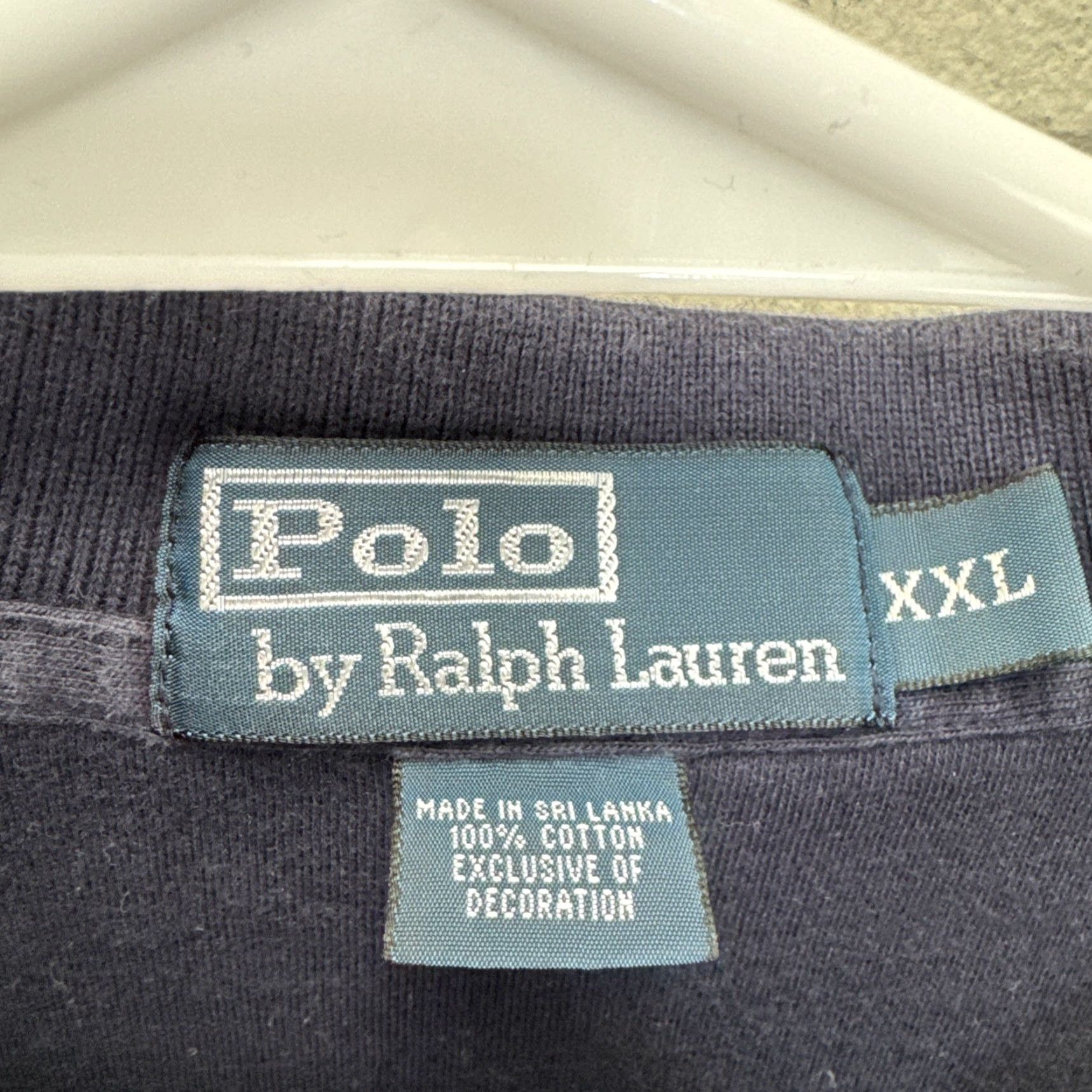 Polo Ralph Lauren Polo Ralph Lauren Polo Shirt Mens 2XL Navy Blue Logo Embroidered Classic Preppy Long Sleeve Size US XXL / EU 58 / 5 - 2 Thumbnail