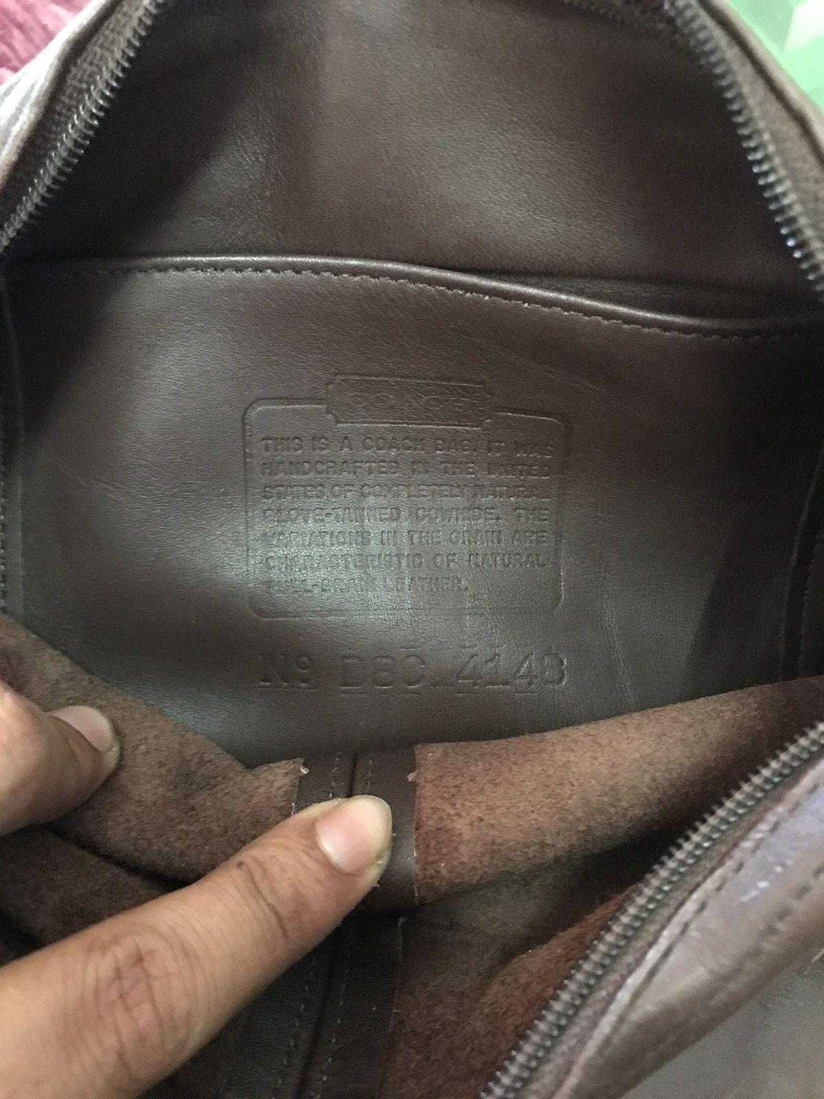 Coach × Leather × Vintage 90s Coach Vintage Leather Size ONE SIZE - 7 Thumbnail