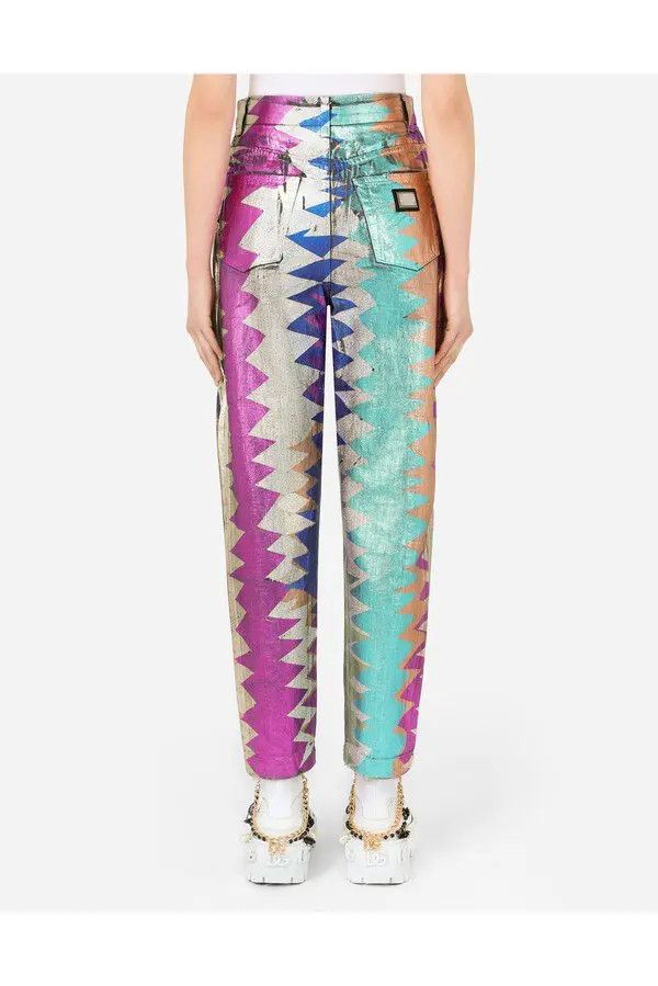 Dolce & Gabbana o1y0825 Denim Pant in Multicolor Size 30" / US 8 / IT 44 - 2 Thumbnail