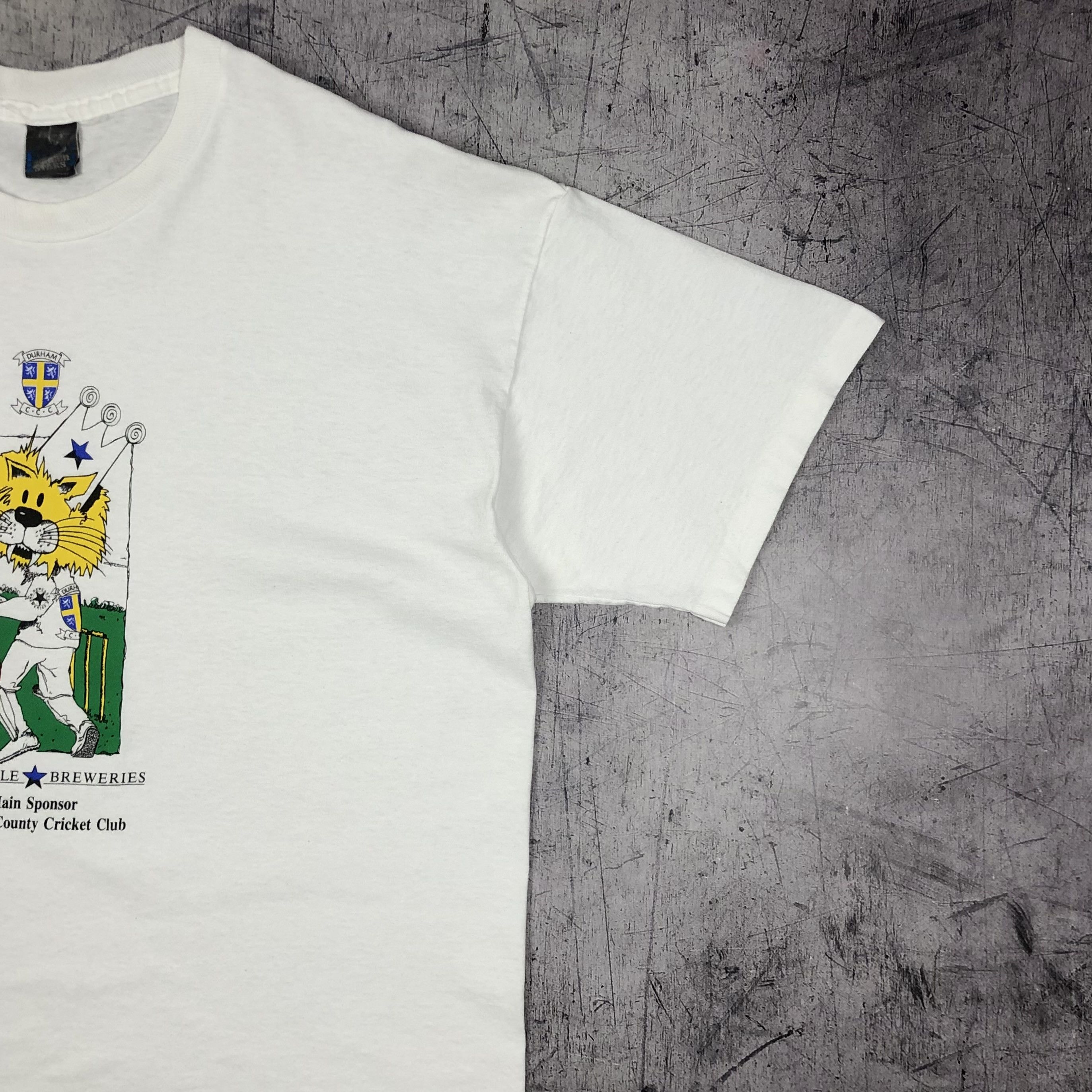 Retrofit 90s Newcastle Mascot Lion Durham Cricket Club Tee Size US XL / EU 56 / 4 - 5 Thumbnail