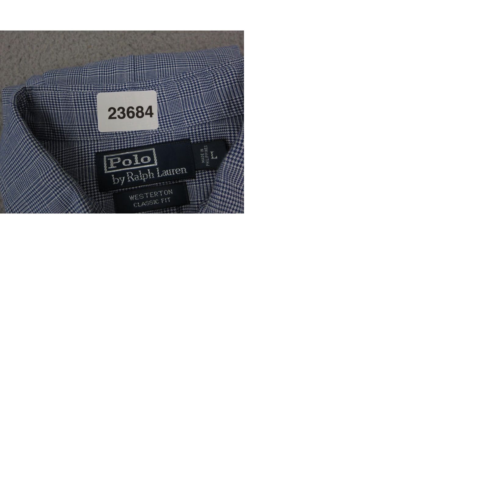 Ralph Lauren VINTAGE Ralph Lauren Shirt Adult Large Blue Yellow Pony Mens Plaid Westerton Size US L / EU 52-54 / 3 - 9 Thumbnail