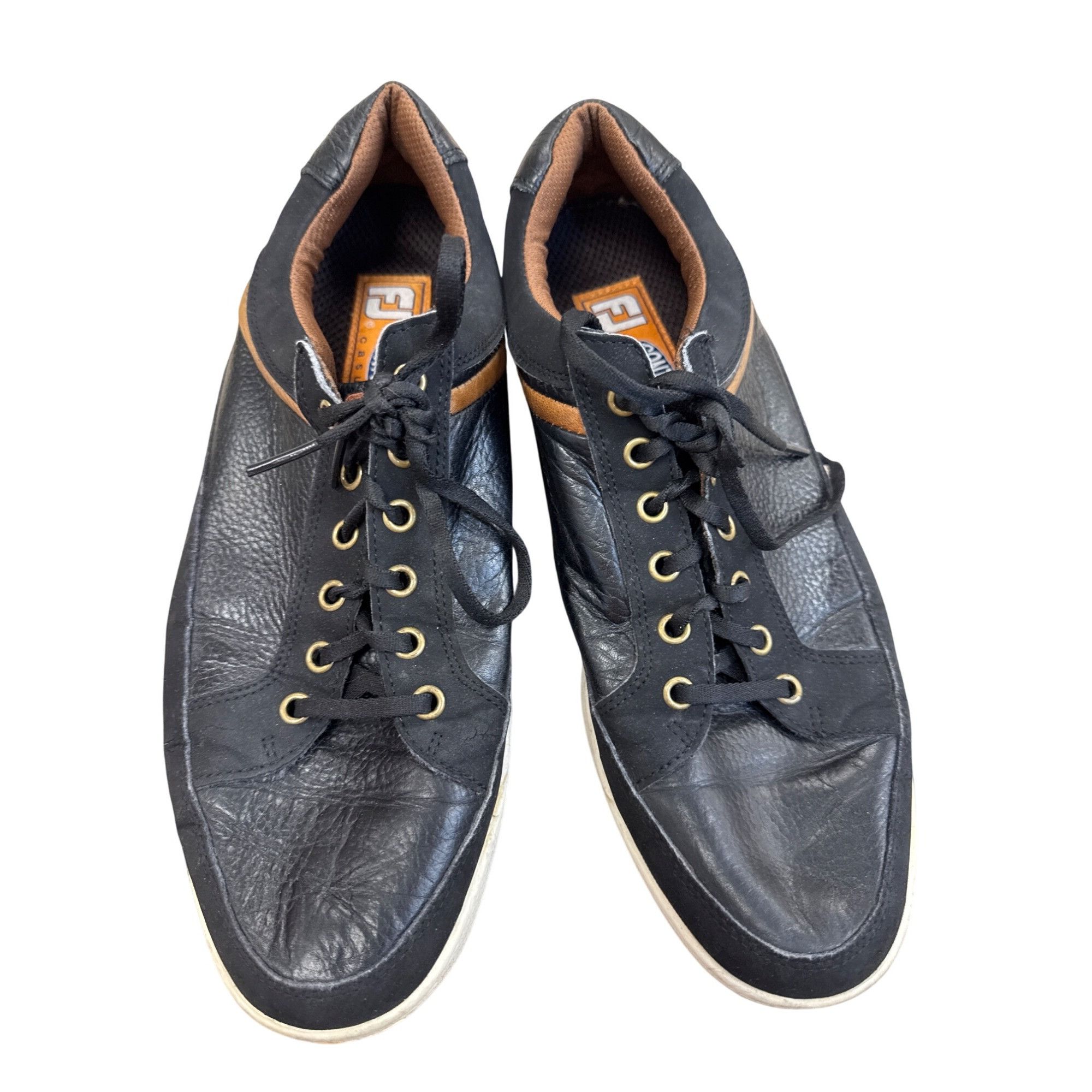 Footjoy FootJoy Contour Casual Black Brown Leather Golf Shoes Size 1 Size US 10.5 / EU 43-44 - 8 Thumbnail
