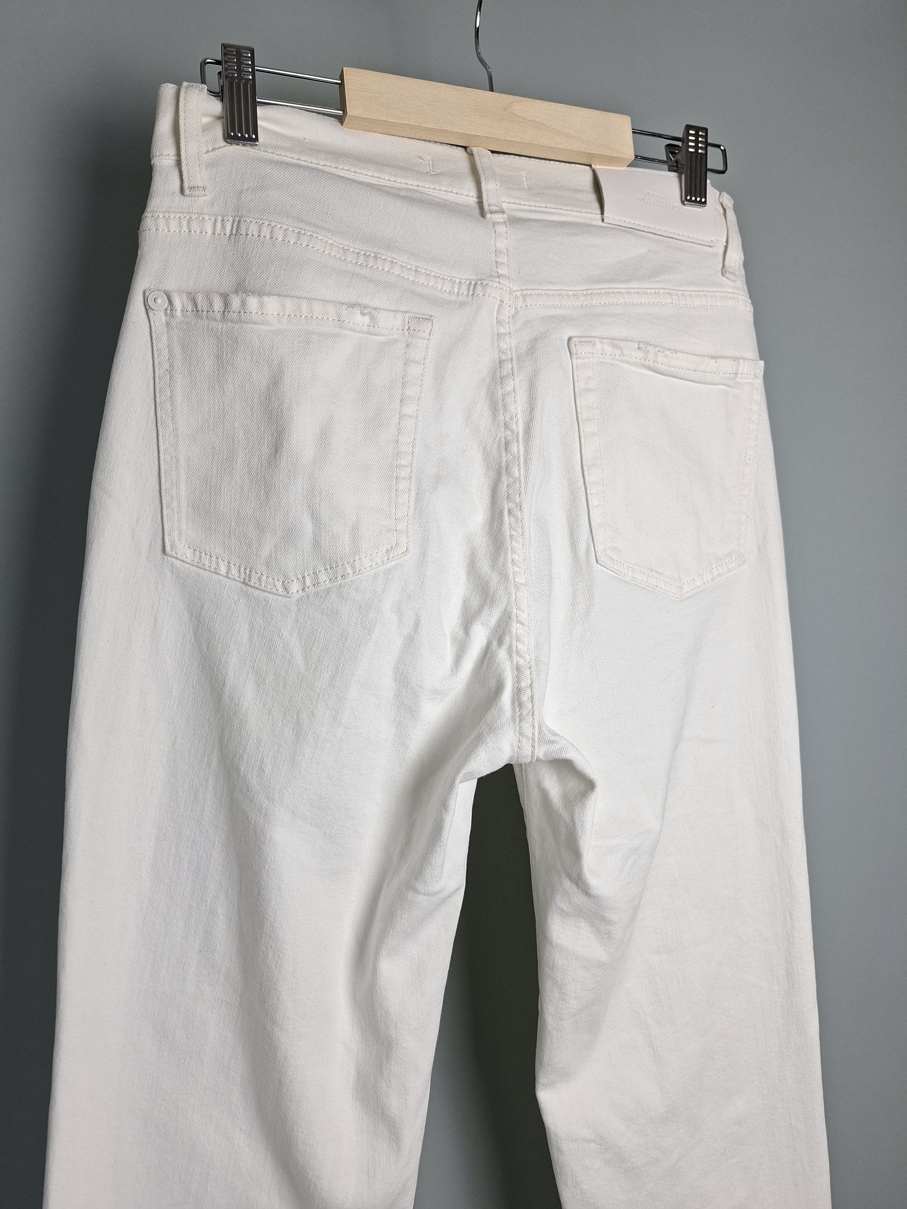 7 For All Mankind 7 For All Mankind Logan Stovepipe Canvas White Jeans Size 29" - 5 Thumbnail