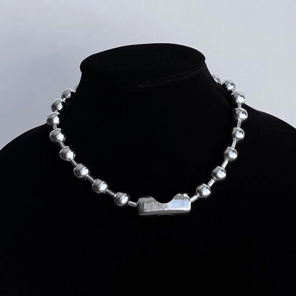 Other Oversized Ball Chain Choker Necklace Size ONE SIZE - 2 Thumbnail