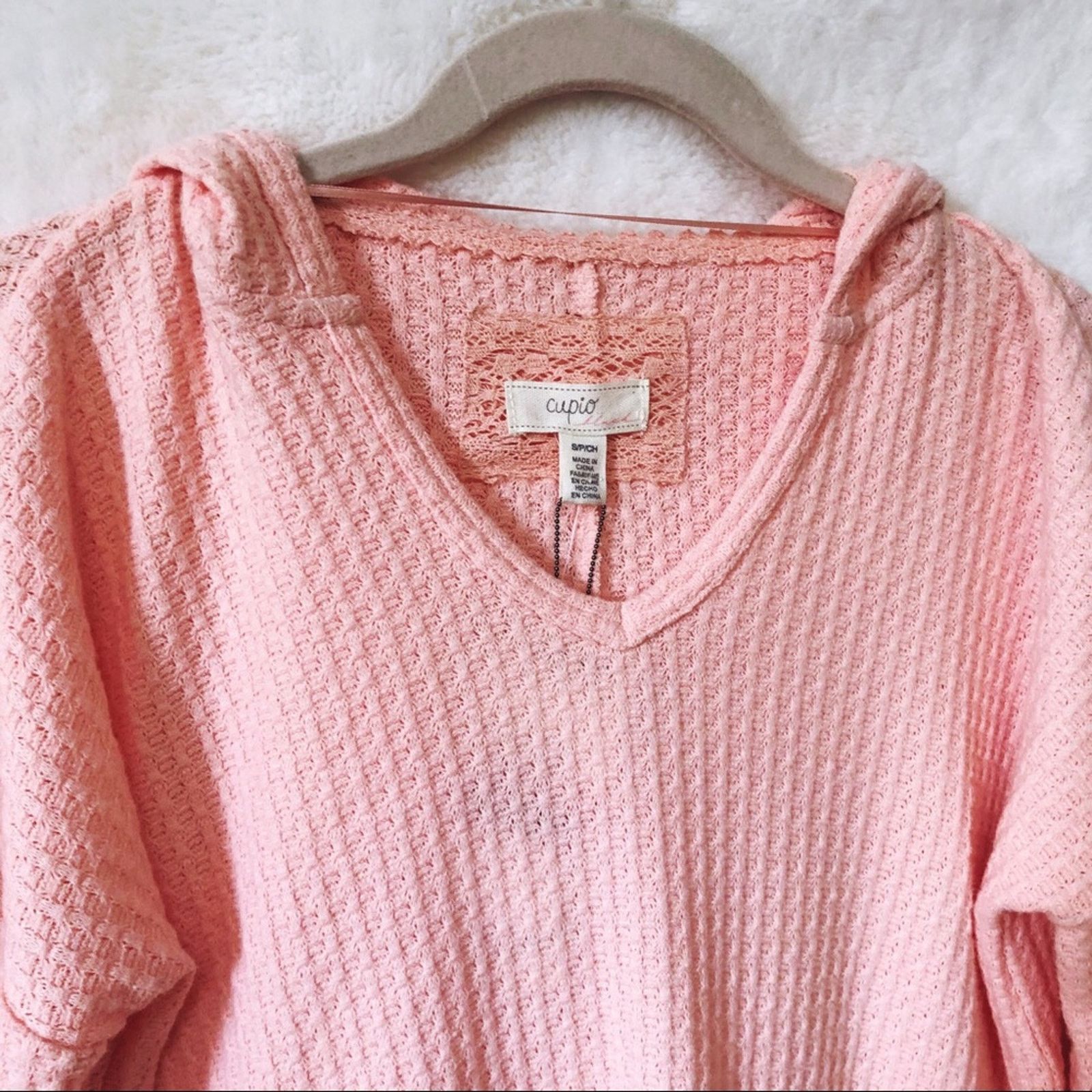 Other Cupio Blush Peach Soft High Low Hoodie Size S / US 4 / IT 40 - 14 Thumbnail