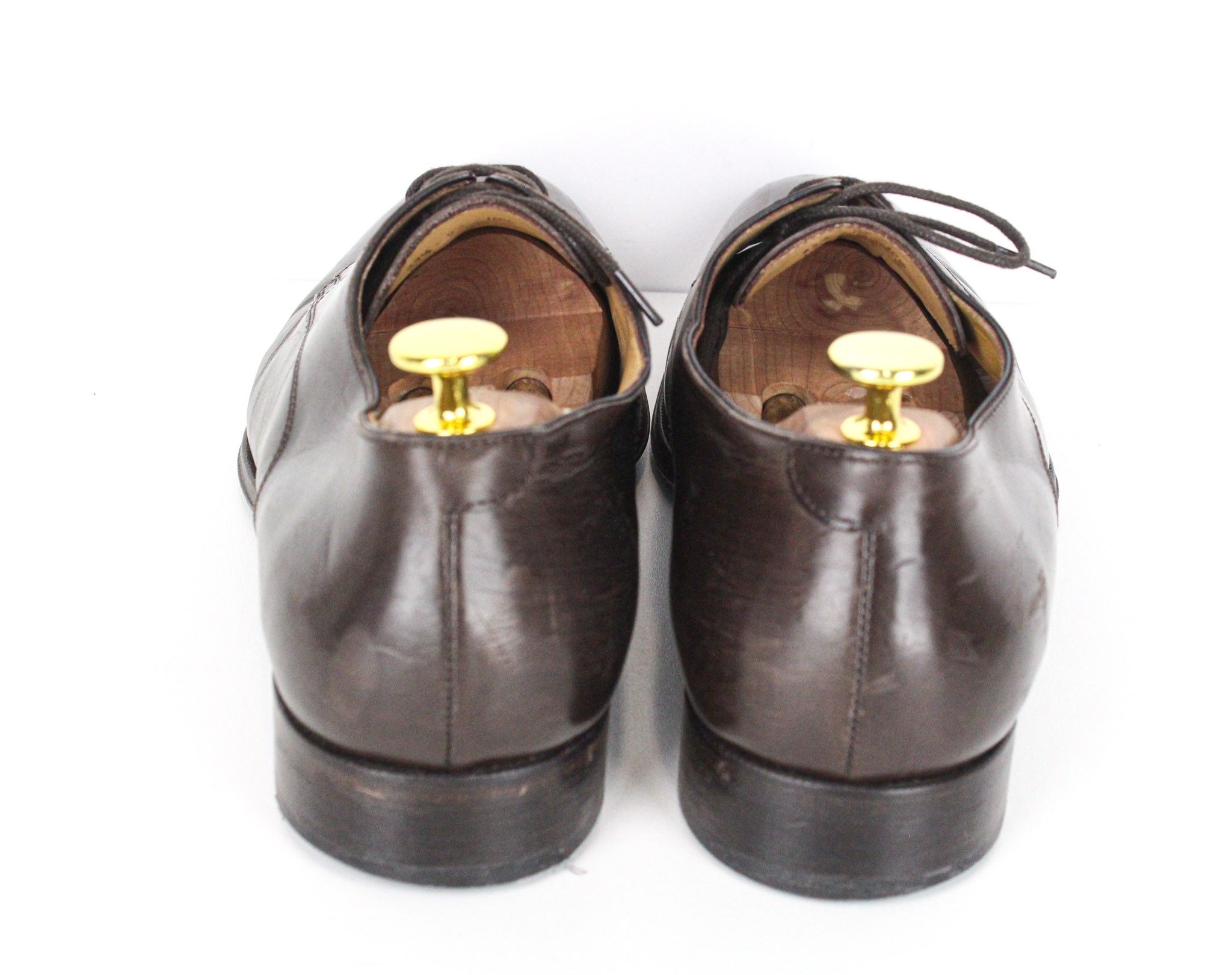 Suitsupply EU43.5 Dark Brown Leather Laced Low-Top 72824 Size US 10.5 / EU 43-44 - 3 Thumbnail