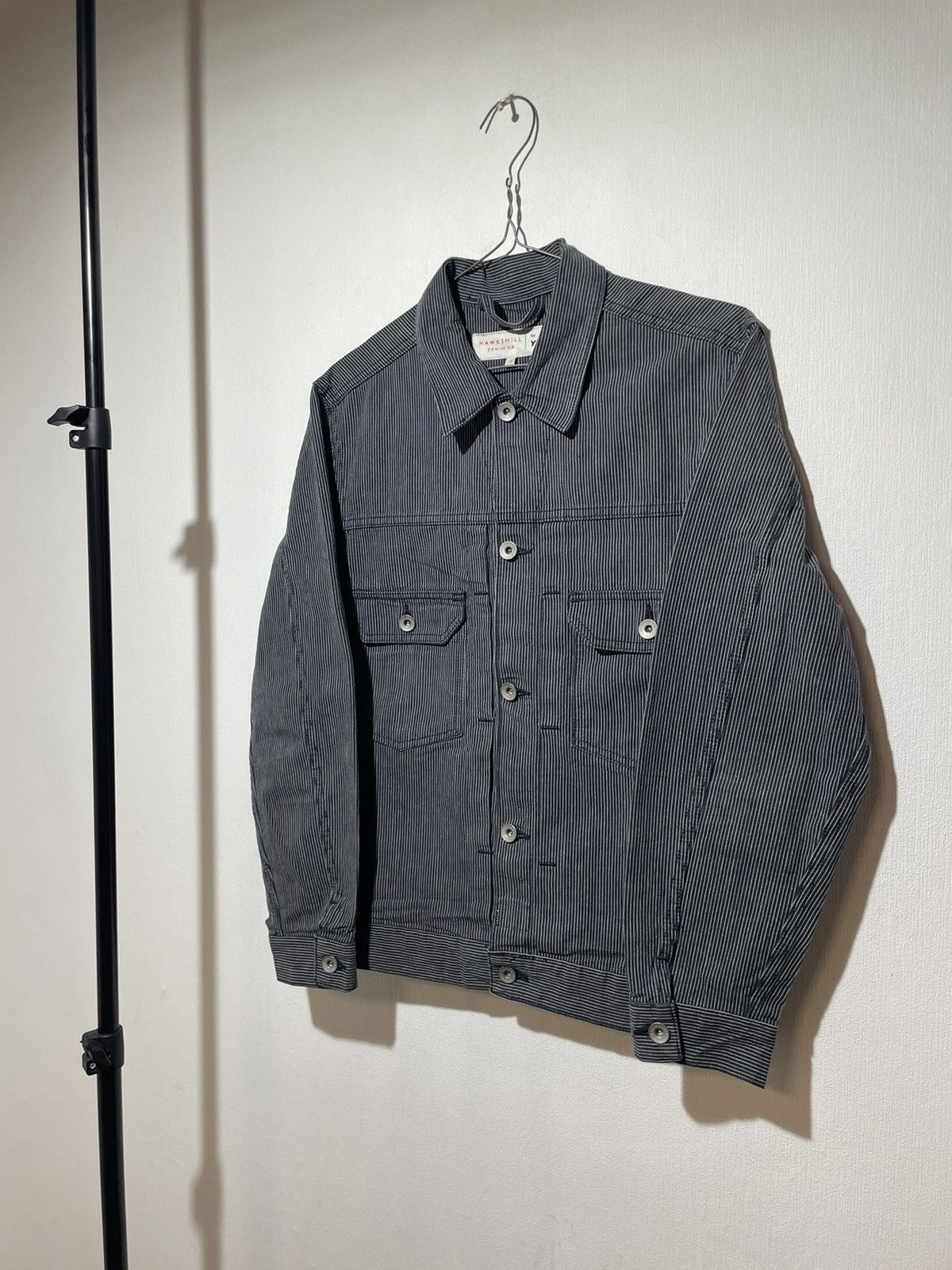 Hawksmill & YMC MK2 Japanese Selvedge Stripe Jacket Denim