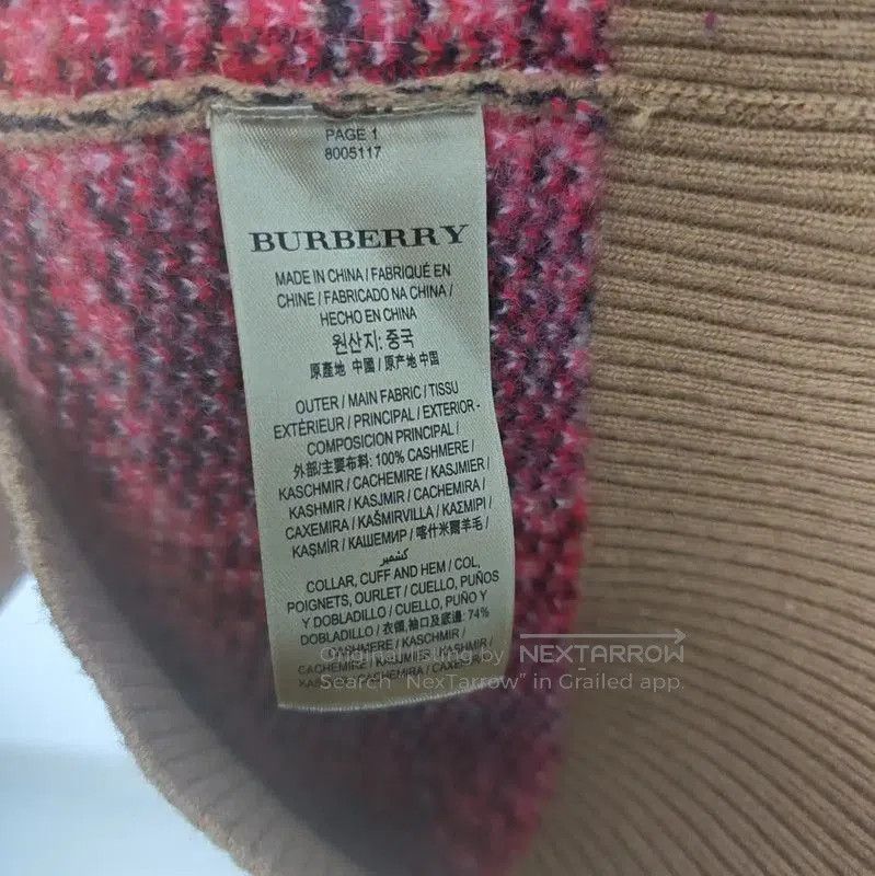 Other Burberry Brown Cashmere Knit Sweater for Women. Size XS / US 0-2 / IT 36-38 - 4 Thumbnail