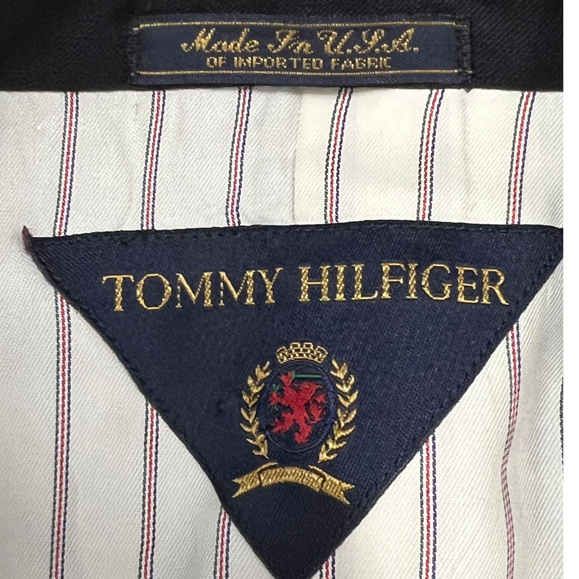 Tommy Hilfiger Tommy Hilfiger 3-Button Black Blazer – Classic Formal Suit J Size 40R - 5 Thumbnail