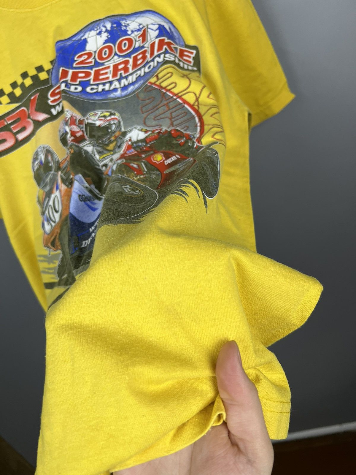 Vintage 2001 SBK Superbike World Championship Hatch rare t shirt Size US L / EU 52-54 / 3 - 6 Thumbnail