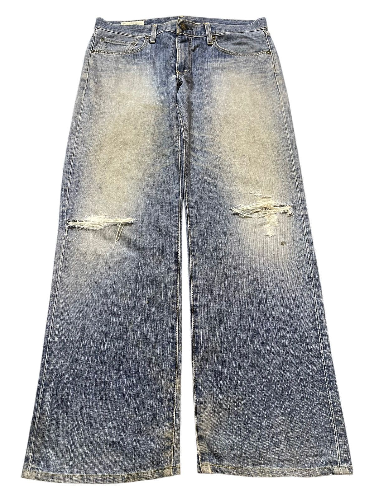 Vintage Edwin 503 Faded Wash Distressed Style Jeans