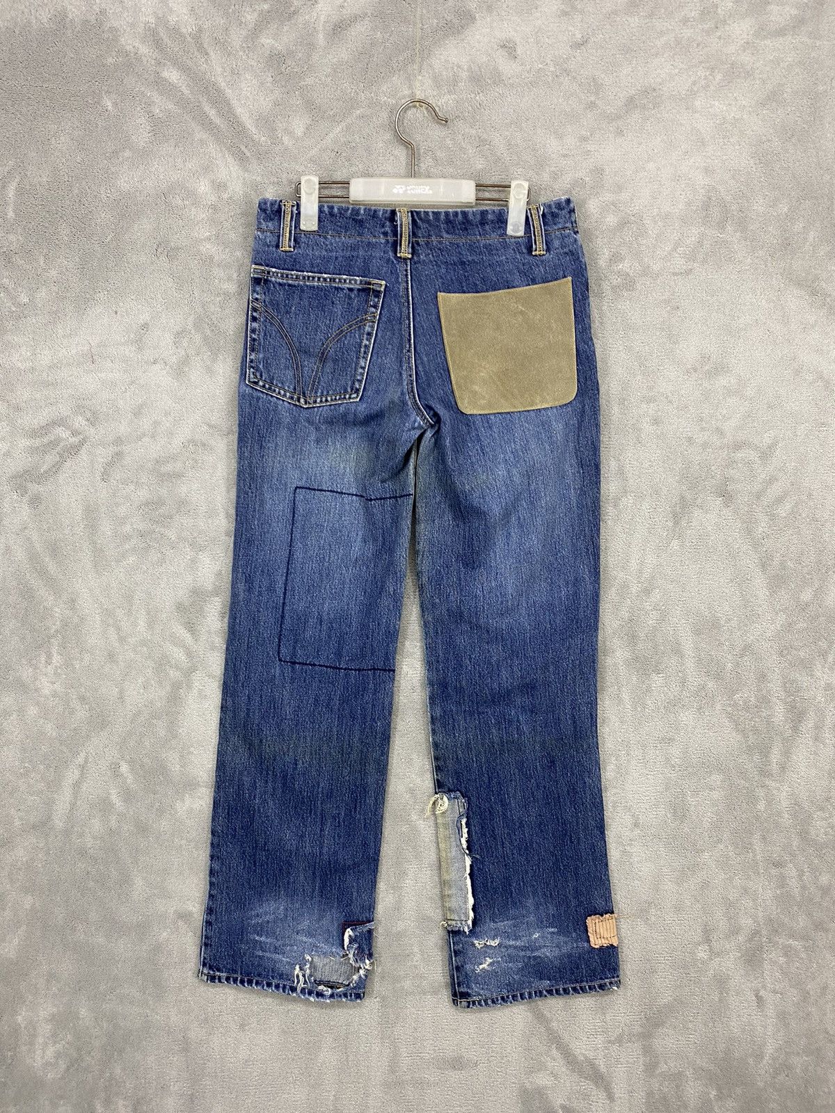 Japanese Brand INTERNATIONAL WORLD JEANS JAPANESE BRAND & PEACE PATCHWORK Size US 30 / EU 46 - 2 Thumbnail