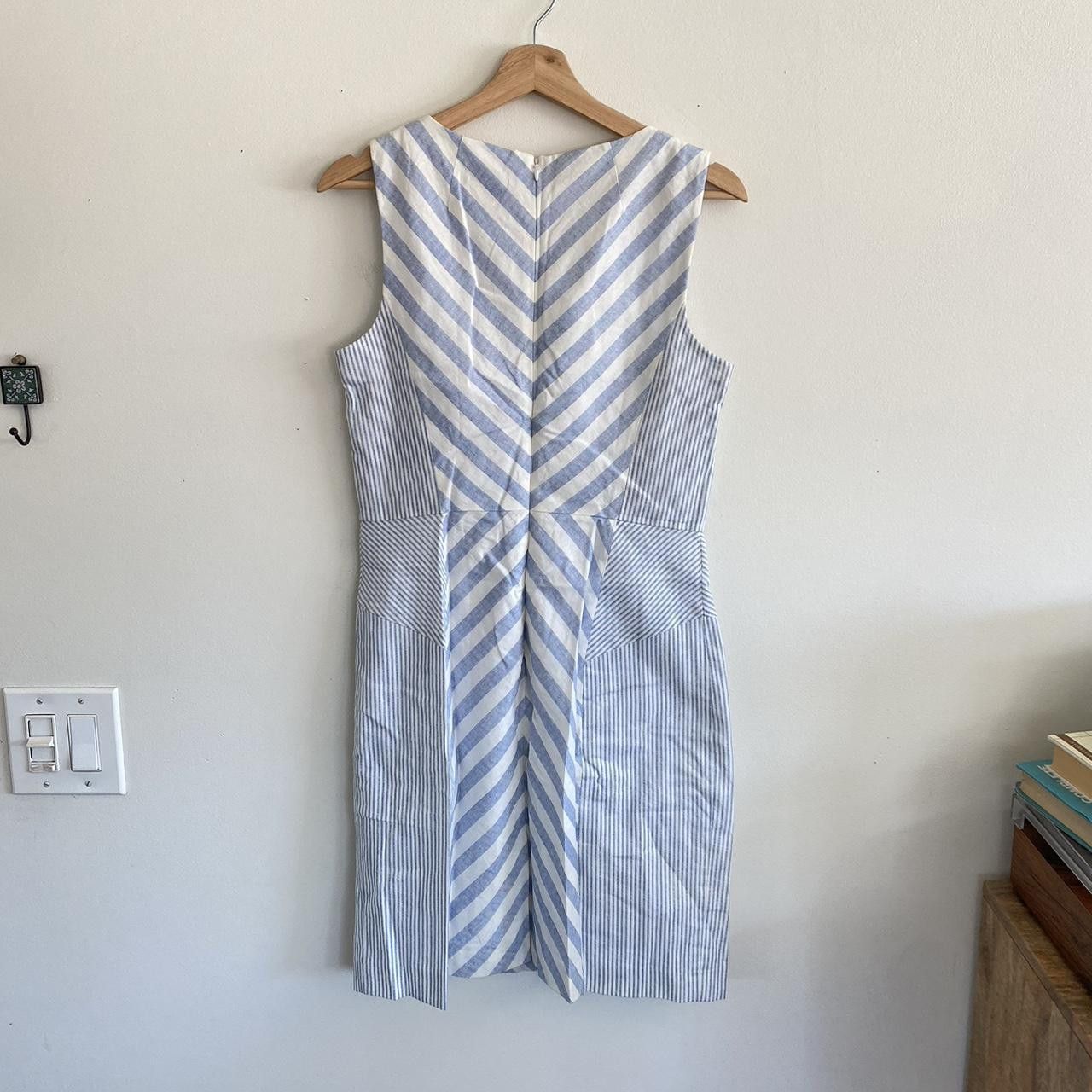 Vintage ANA A NEW APPROACH DRESS BLUE WHITE NAUTICAL PREPPY MEDIUM Size M / US 6-8 / IT 42-44 - 6 Thumbnail
