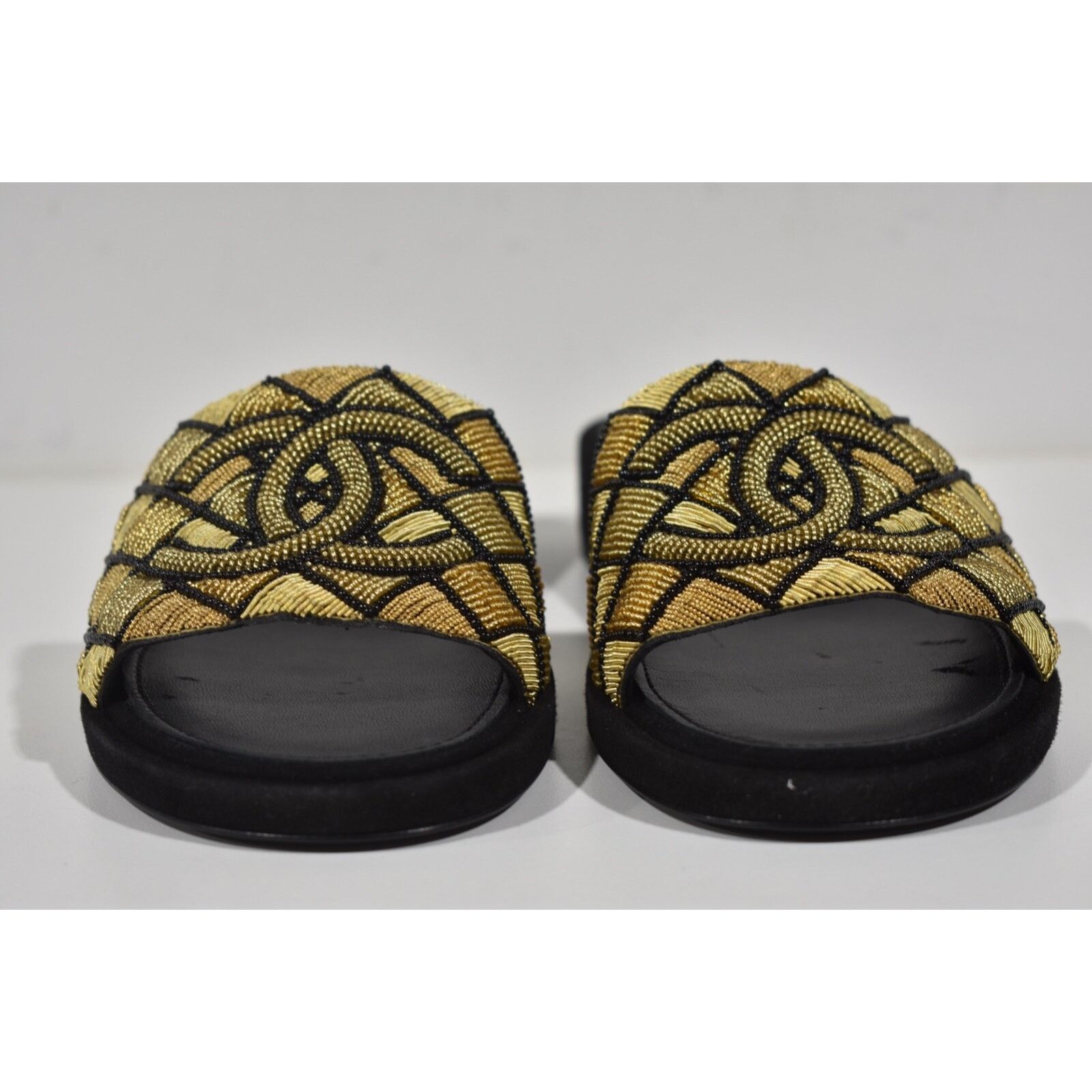 Chanel Chanel 21A Gold Black Pearl Embroidery Beaded CC Logo Size US 8 / IT 38 - 5 Thumbnail
