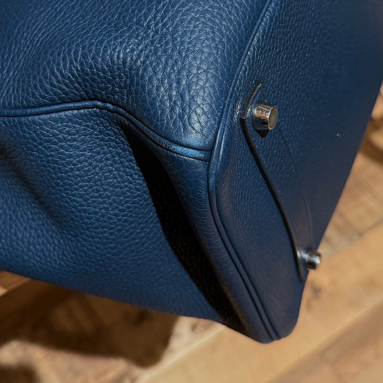 Hermes Hermès 2010 Bleu De Malte Clemence Leather Birkin 35 Bag Size ONE SIZE - 7 Thumbnail