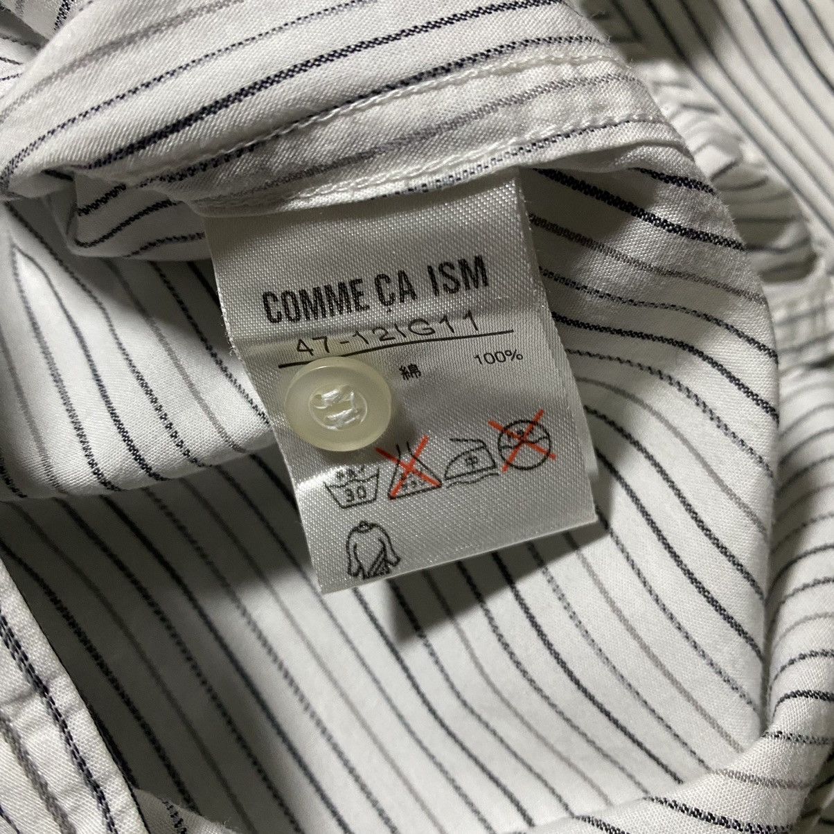 Comme Ca Ism Comme Ca Ism Stripe Open Collar Shirt Size US L / EU 52-54 / 3 - 6 Thumbnail
