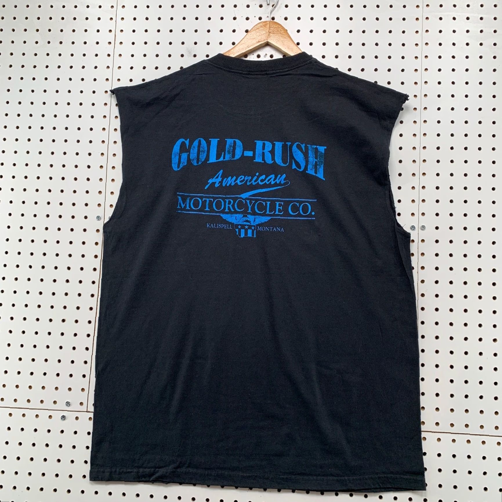 Delta VINTAGE Fear No Evil Wizard T Shirt Mens XL Black Sleeveless Kalispell MT 90s Motorcycle USA Delta Shirt Mens XL Black Graphic Print Size US XL / EU 56 / 4 - 2 Thumbnail