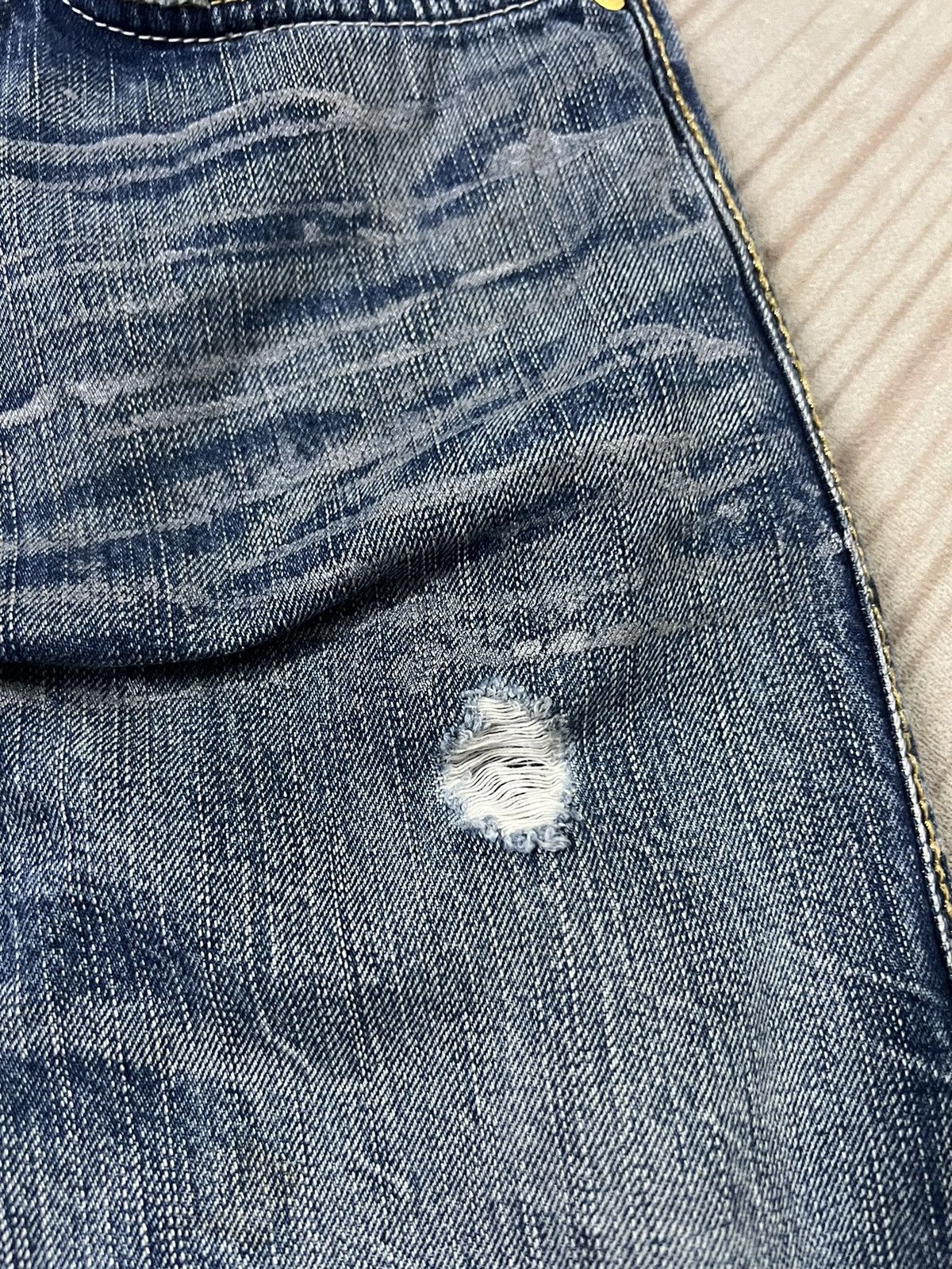 If Six Was Nine × Japanese Brand DENIM CRAFT DISTRESSED JEANS VERY RARE Size US 30 / EU 46 - 6 Thumbnail