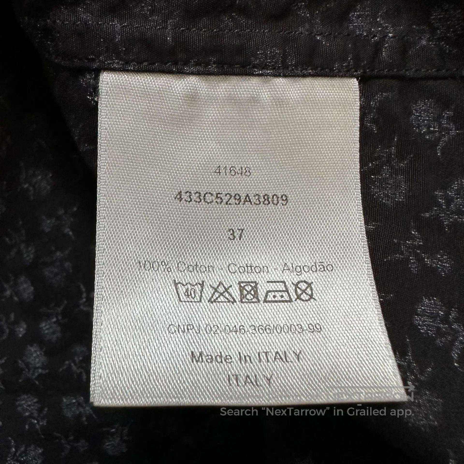 Dior Dior Black Floral Print Shirt. Size S / US 4 / IT 40 - 4 Thumbnail