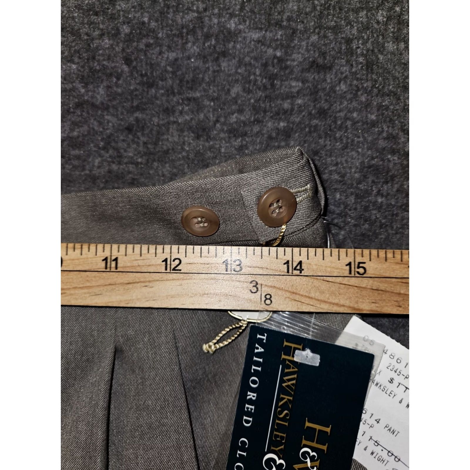 Vintage VINTAGE Hawksley & Wight Pleated Pants Women 12P Adjustable Waist Taupe USA Dress Pants Womens Size 34" / US 12 / IT 48 - 6 Thumbnail