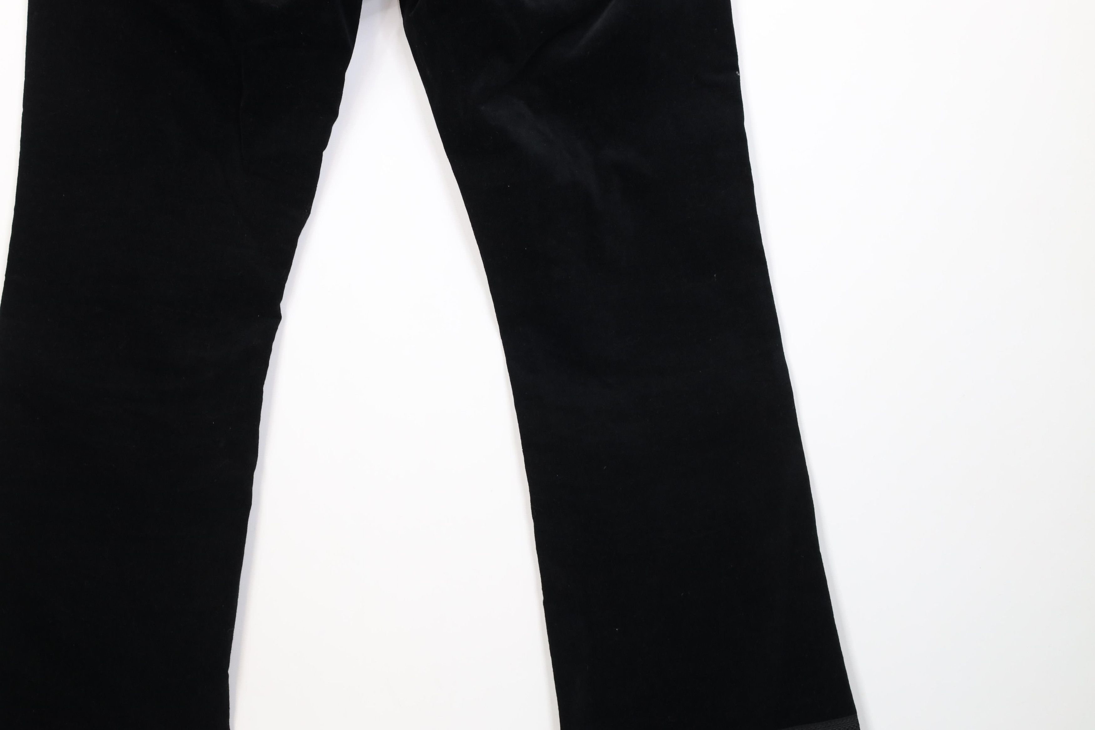 Vintage Vintage Y2K Streetwear Fringed Velour Wide Leg Pants Size 28" / US 6 / IT 42 - 15 Thumbnail