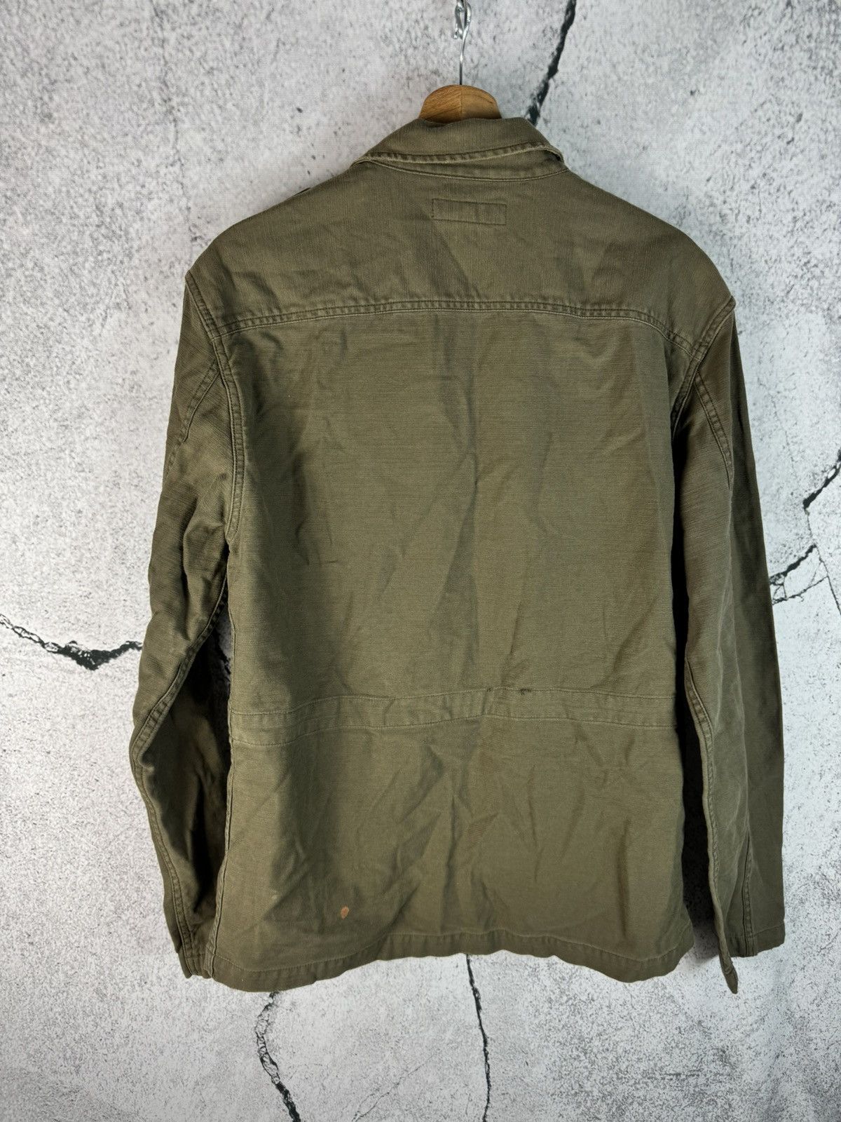 Allsaints ALLSAINTS Spotter Military Khaki Heavy Button Ups Shirt Size US L / EU 52-54 / 3 - 2 Thumbnail