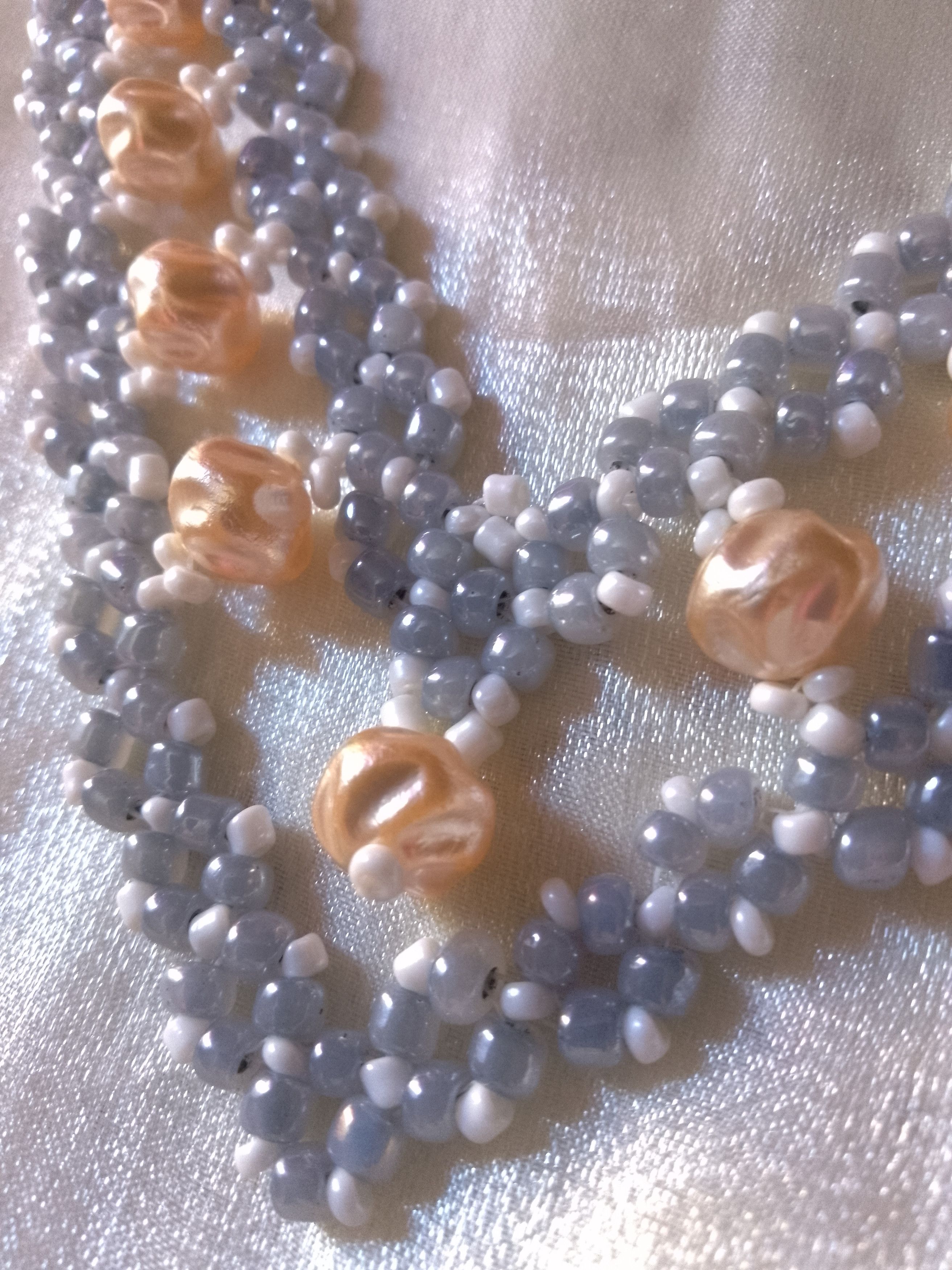Other Pearls Necklace Vintage style Elegant Gray golden Ivory Size ONE SIZE - 8 Thumbnail